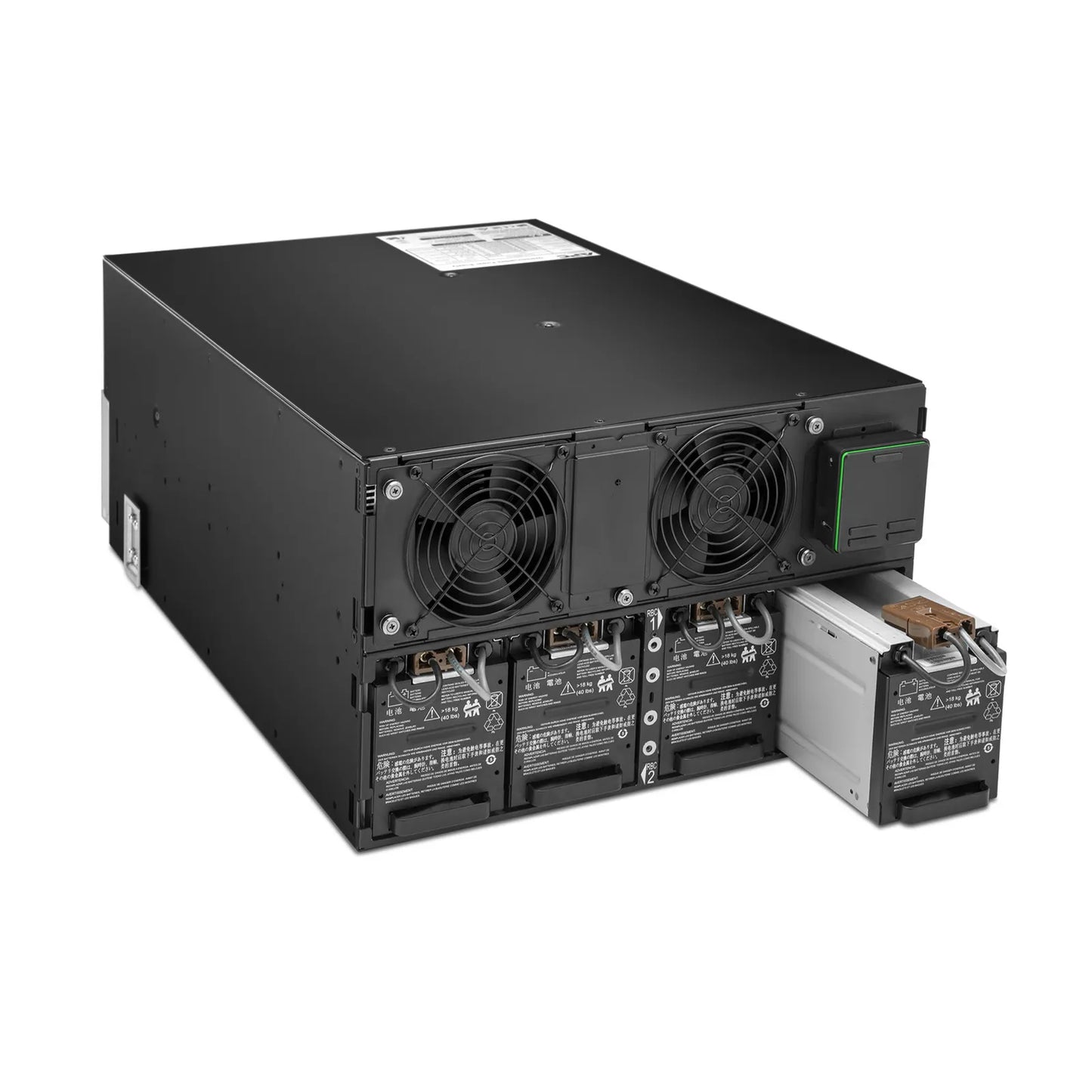 APC Smart-UPS On-line, 8kVA/8kW, 208V, 6 x C13 & 4 x C19 Outlets, Network Card & SmartSlot, 4 Replaceable Battery Modules Included, Rack 6U/Tower Convertible