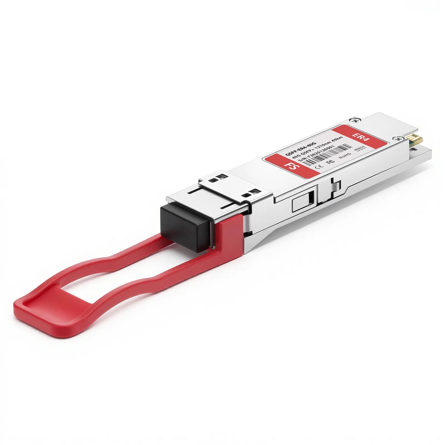 Cisco QSFP-40G-ER4 Compatible 40GBASE-ER4 QSFP+ 1310nm 40km DOM Duplex LC/UPC SMF Optical Transceiver Module