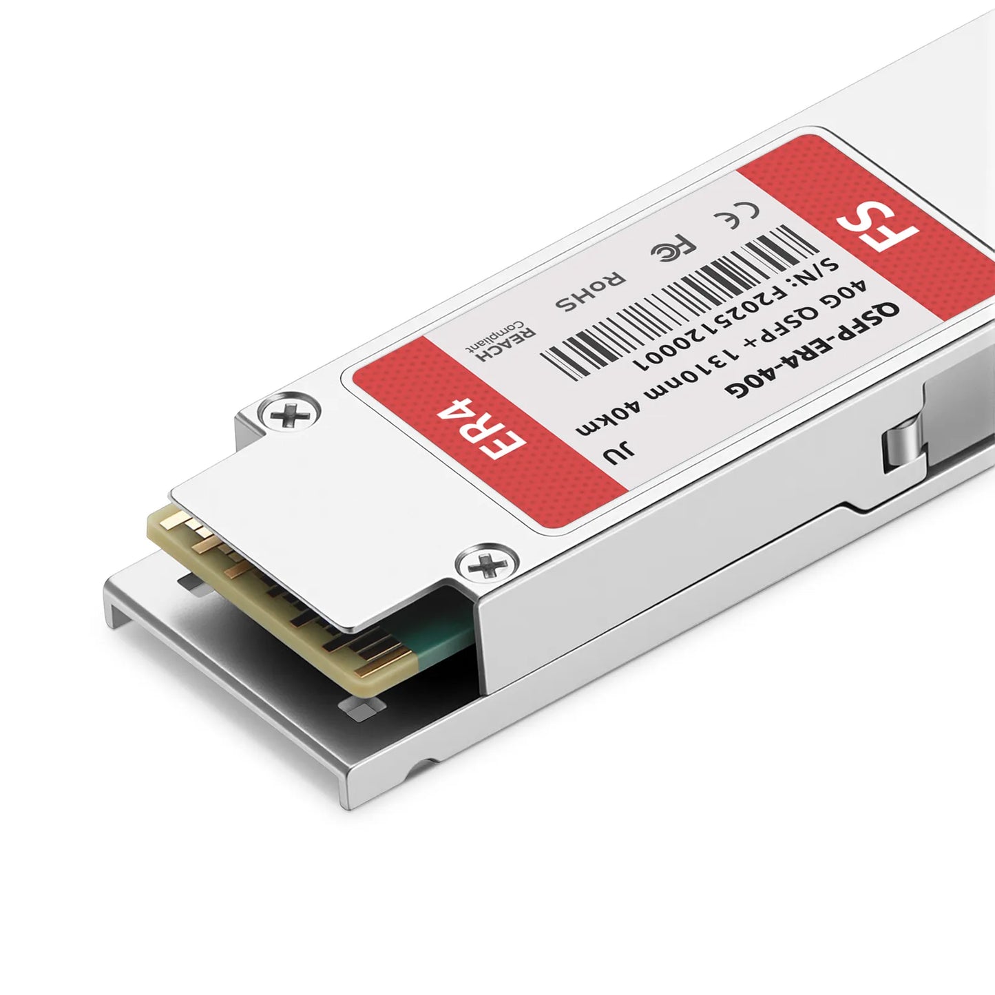 Juniper Networks QSFP-40G-ER4 Compatible 40GBASE-ER4 QSFP+ 1310nm 40km DOM Duplex LC/UPC SMF Optical Transceiver Module
