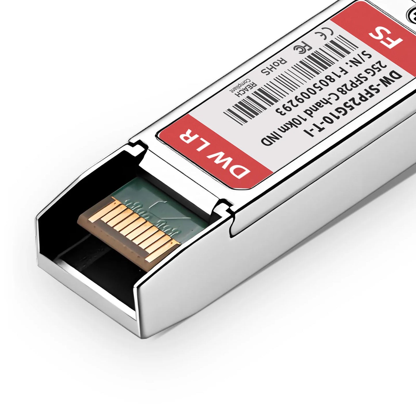 Cisco Compatible SFP28 25G DWDM C-band Tunable 40Chs 100GHz 10km DOM Duplex LC/UPC SMF Optical Transceiver Module for Transmission (Industrial)