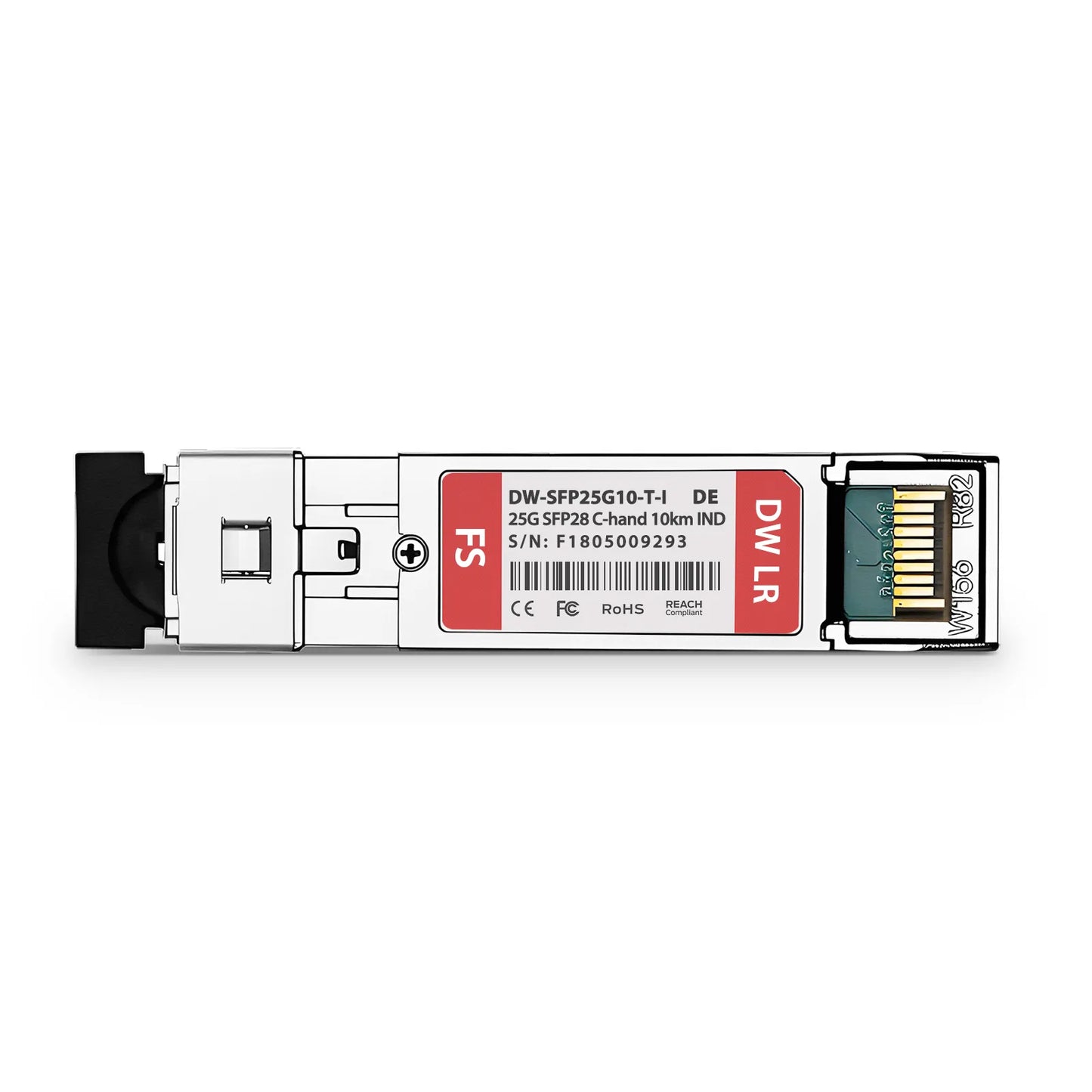 Dell Compatible SFP28 25G DWDM C-band Tunable 40Chs 100GHz 10km DOM Duplex LC/UPC SMF Optical Transceiver Module for Transmission (Industrial)