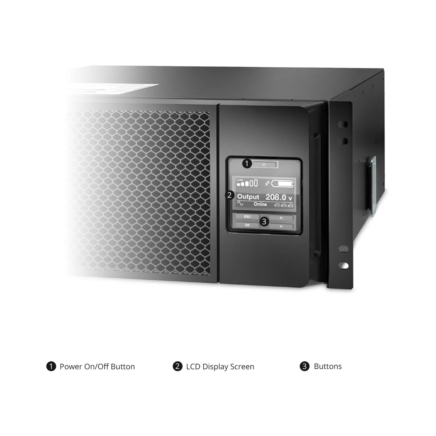 APC Smart-UPS On-line, 6kVA/6kW, 208V, 6 x C13 & 4 x C19 Outlets, Network Card & SmartSlot, 2 Replaceable Battery Modules Included, Rack 4U/Tower Convertible