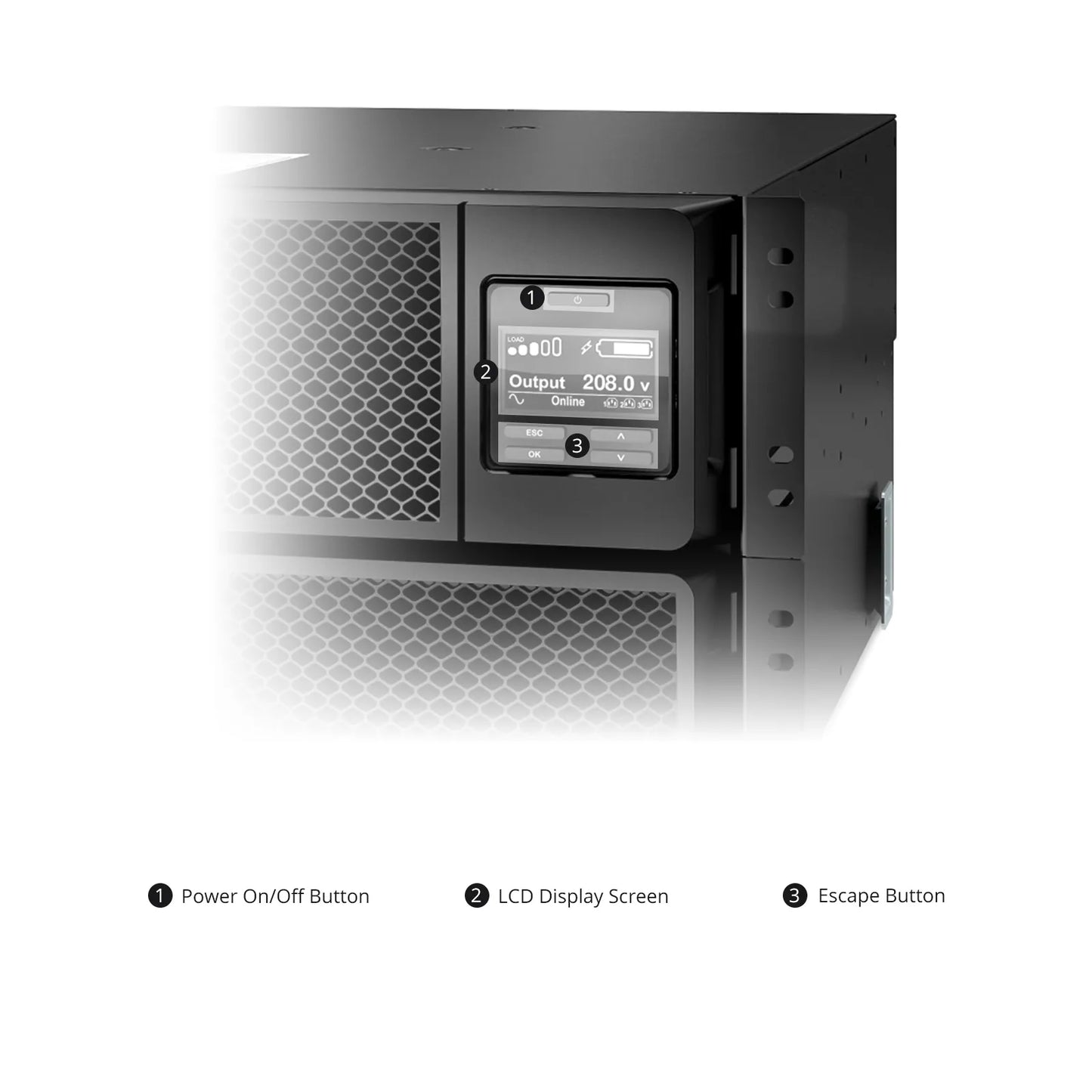 APC Smart-UPS On-line, 8kVA/8kW, 208V, 6 x C13 & 4 x C19 Outlets, Network Card & SmartSlot, 4 Replaceable Battery Modules Included, Rack 6U/Tower Convertible