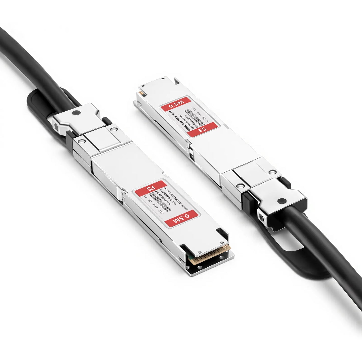 0.5m (2ft) NVIDIA/Mellanox Compatible 400G OSFP 8 x 50G PAM4 Flat Top Ethernet Passive Direct Attach Copper Twinax Cable