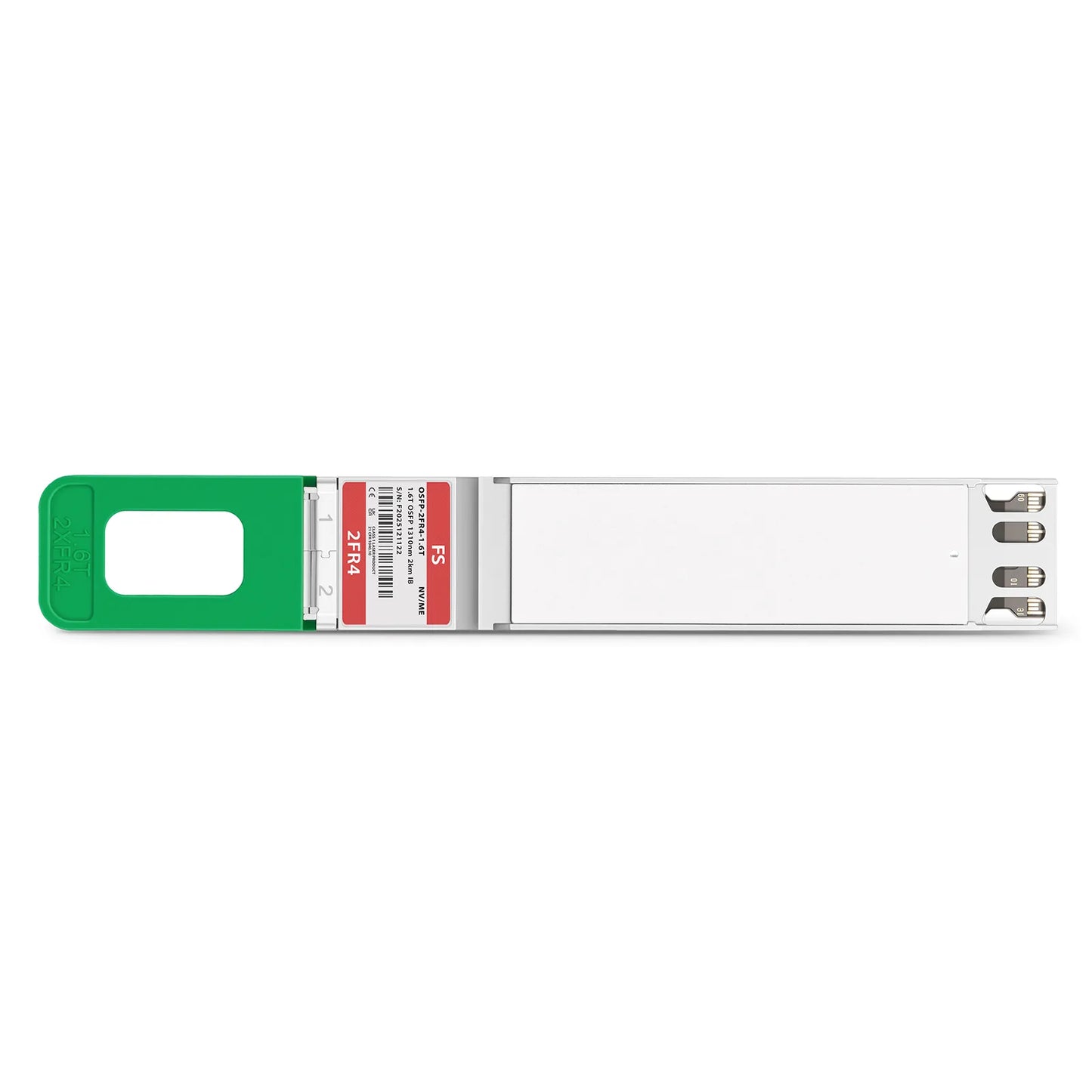 NVIDIA/Mellanox MMS4A50-XM (980-9IAS0-00XM00) Compatible 1.6T 2 x FR4 OSFP224 IHS/Closed Finned Top 8 x 200G PAM4 1310nm 2km DOM Dual Duplex LC/UPC SMF InfiniBand XDR Optical Transceiver Module for Quantum-X800 Air-Cooled and Liquid-Cooled Switches