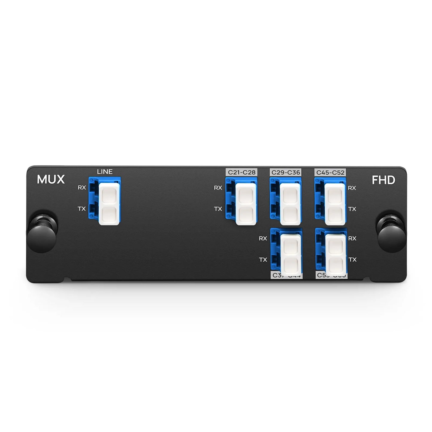 1 x 5 Band DWDM Mux Demux, 100GHz C21-C60, 2.2dB Typical IL, LC/UPC, Dual Fiber, High Density, FHD™ Plug-in Module