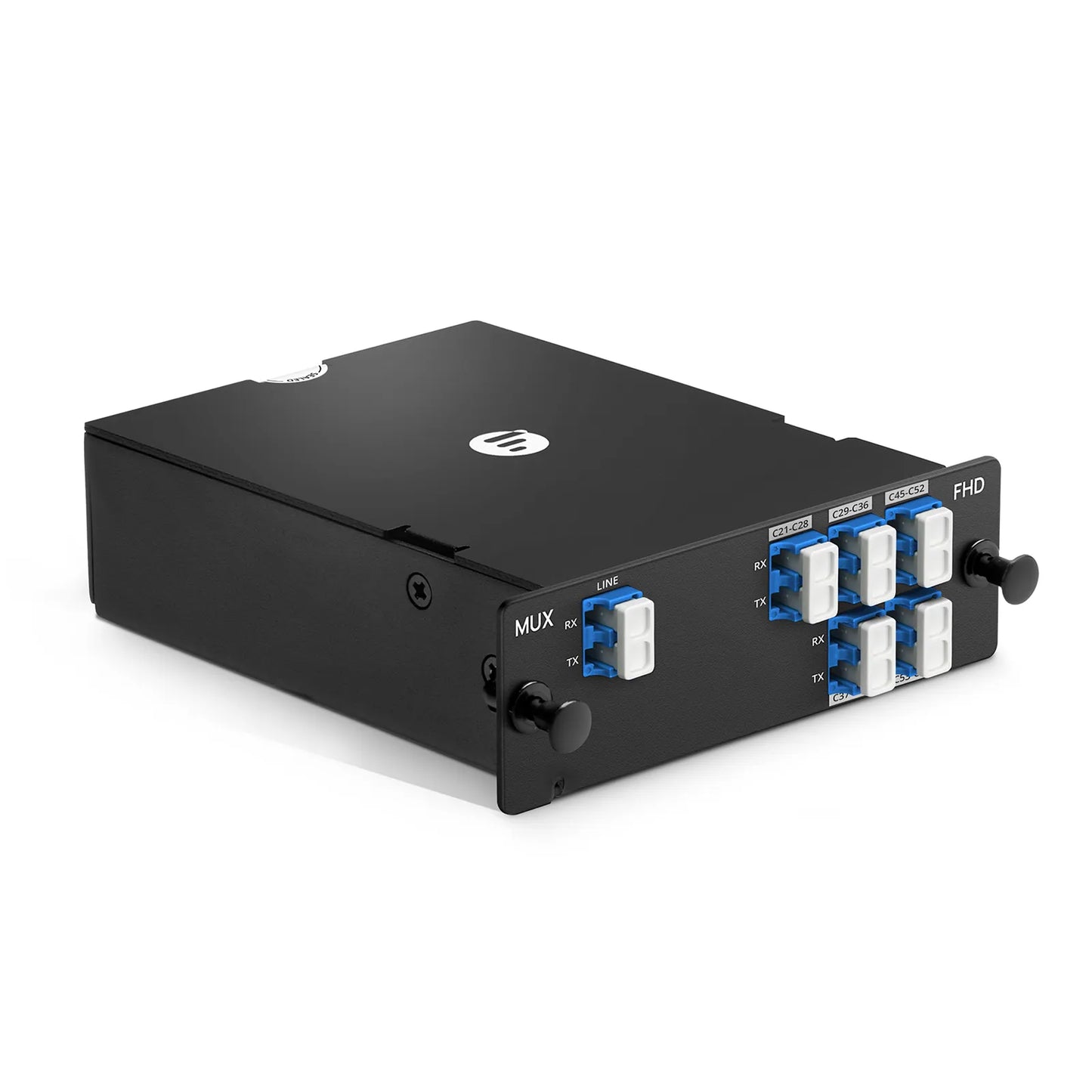 1 x 5 Band DWDM Mux Demux, 100GHz C21-C60, 2.2dB Typical IL, LC/UPC, Dual Fiber, High Density, FHD™ Plug-in Module