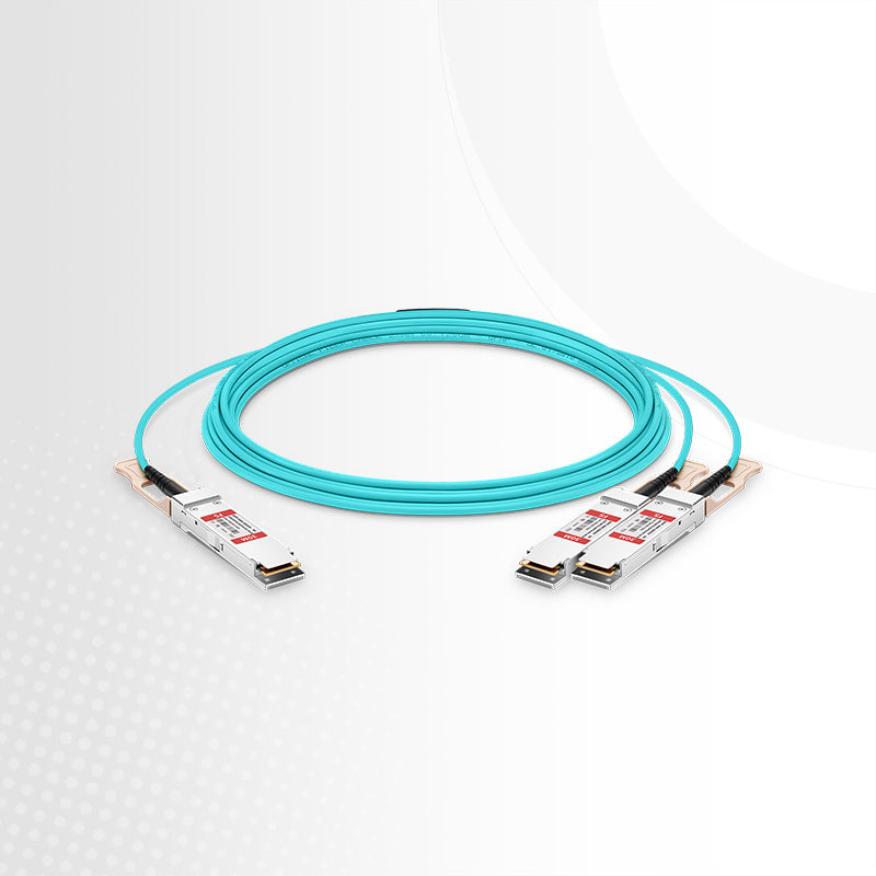 30m (98ft) NVIDIA/Mellanox MFS1S50-H030V Compatible 200G QSFP56 4 x 50G PAM4 to 2 x 100G QSFP56 2 x 50G PAM4 InfiniBand HDR Active Optical Breakout Cable for Quantum Switches and ConnectX-6 HCA