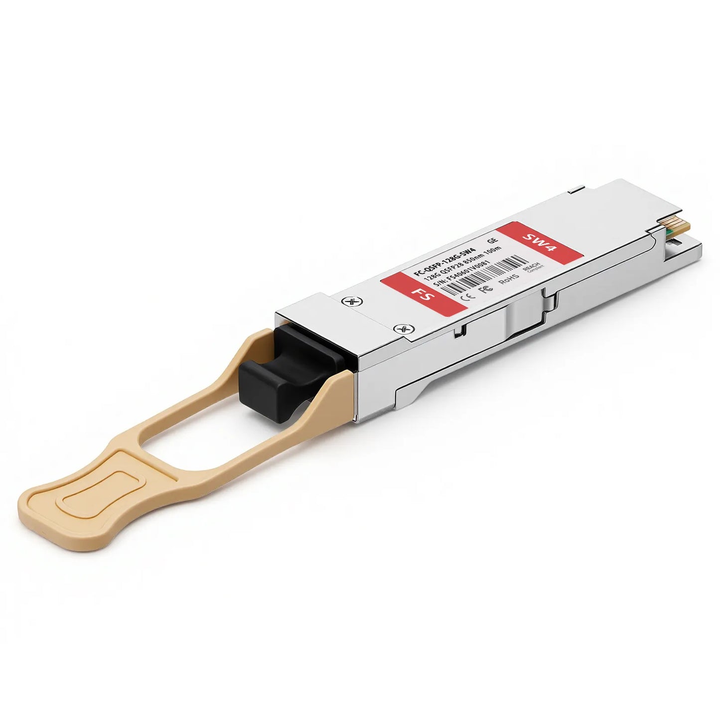 Generic Compatible QSFP28 128G Fibre Channel 850nm 100m DOM MPO-12/UPC MMF Optical Transceiver Module