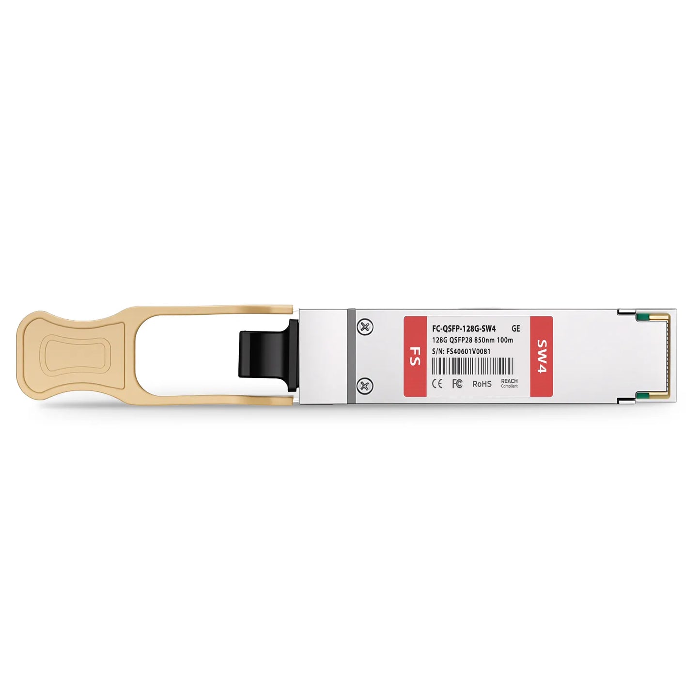 Generic Compatible QSFP28 128G Fibre Channel 850nm 100m DOM MPO-12/UPC MMF Optical Transceiver Module