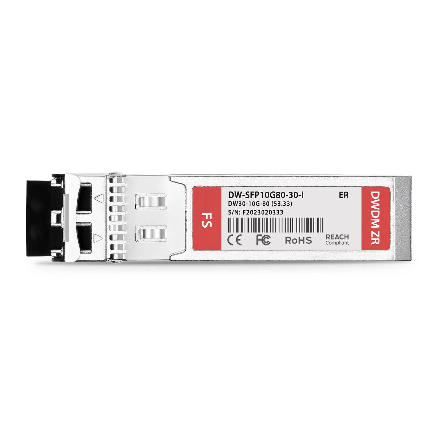 Ericsson C30 Compatible SFP+ 10G DWDM 1553.33nm 100GHz 80km DOM Duplex LC/UPC SMF Optical Transceiver Module For 4G Wireless (Industrial)