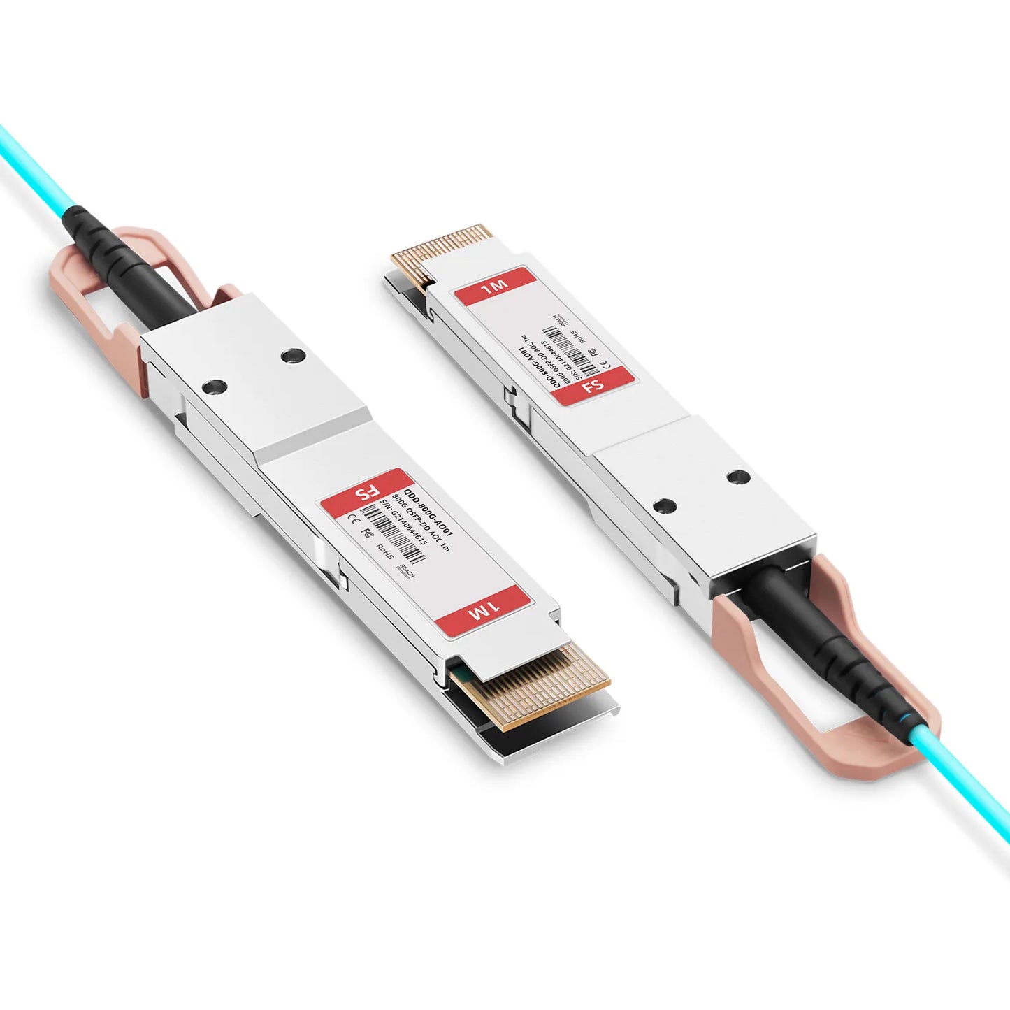 1m (3ft) Cisco Compatible 800G QSFP-DD 8 x 100G PAM4 Active Optical Cable