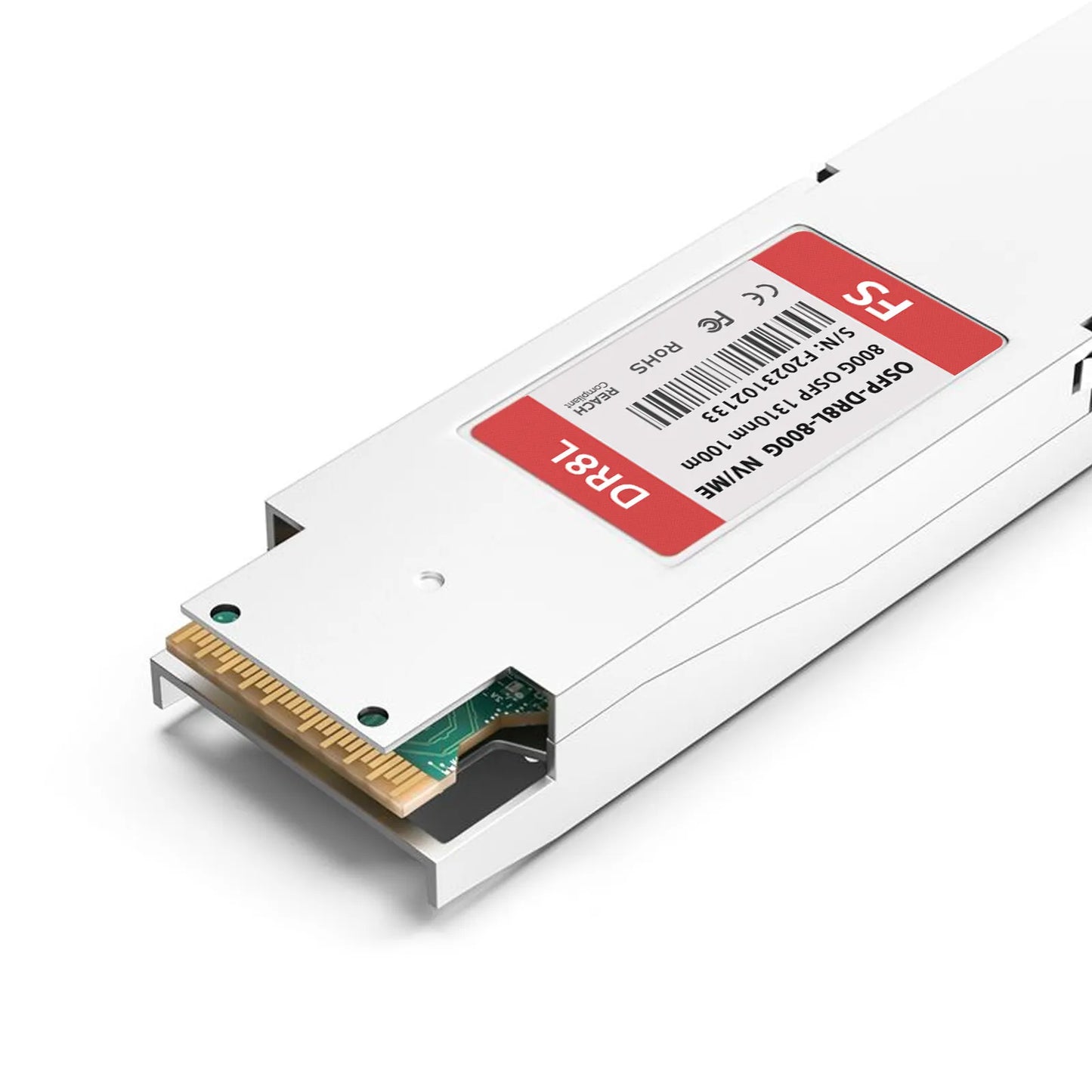 NVIDIA/Mellanox MMS4X00-NS Compatible 800GBASE 2xDR4/DR8 OSFP Finned Top 8 x 100G PAM4 1310nm 100m DOM Dual MPO-12/APC SMF Ethernet Optical Transceiver Module