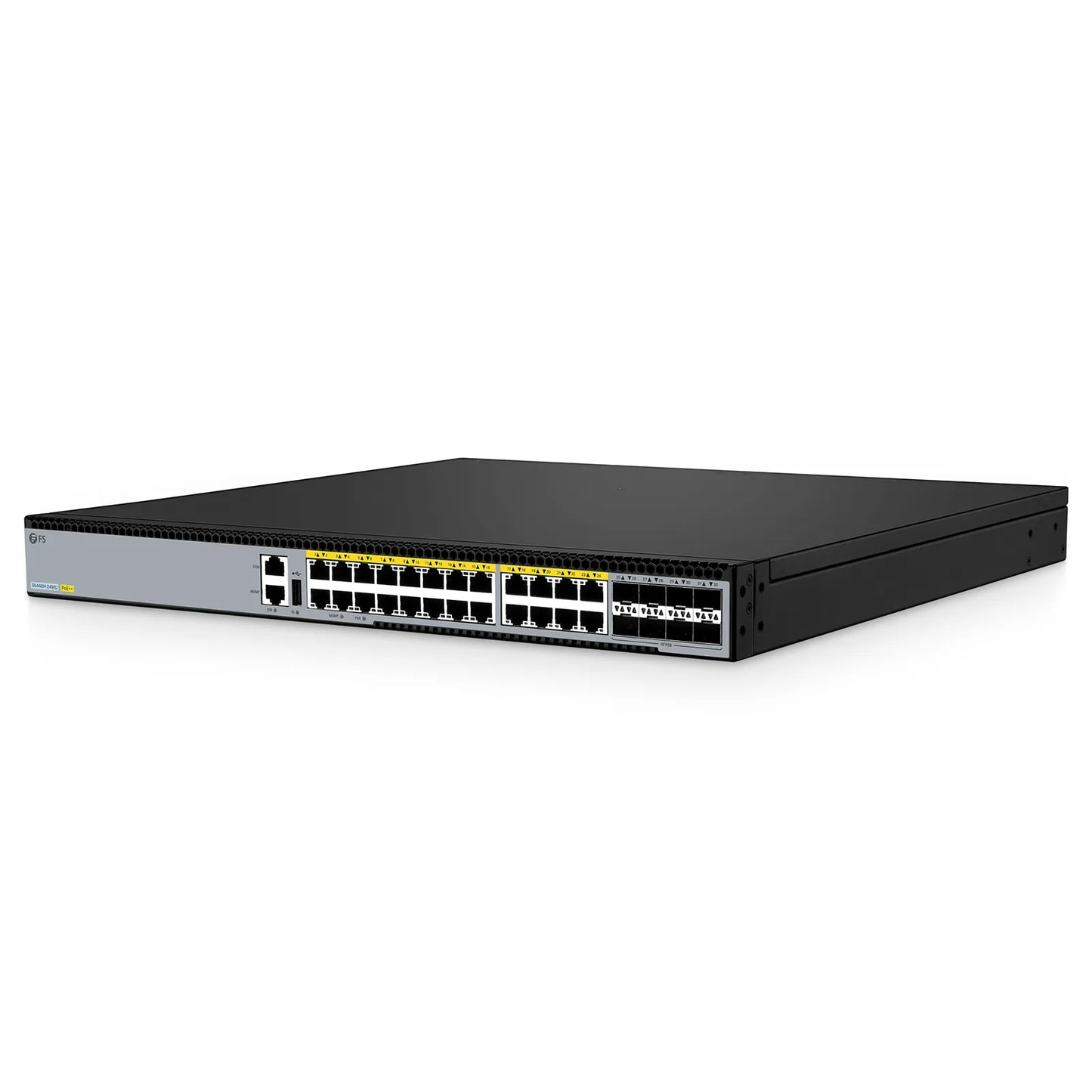S5440H-24MU, 24-Port Multi-Gigabit Ethernet L3 PoE++ Switch, 16 x 2.5Gb PoE++, 8 x 10Gb PoE++ Ports @1000W, with 8 x 25Gb SFP28 Uplinks, Support EVPN-VXLAN & MLAG