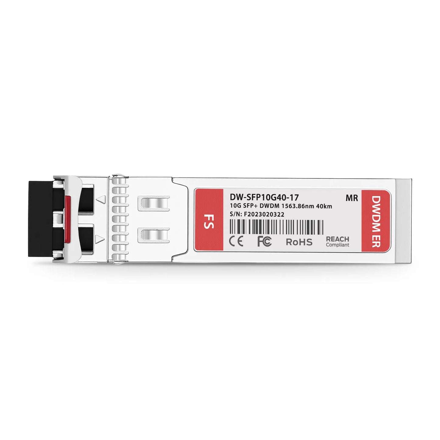 MRV C17 SFP-10GDWER-17 Compatible SFP+ 10G DWDM 1563.86nm 100GHz 40km DOM Duplex LC/UPC SMF Optical Transceiver Module for Transmission