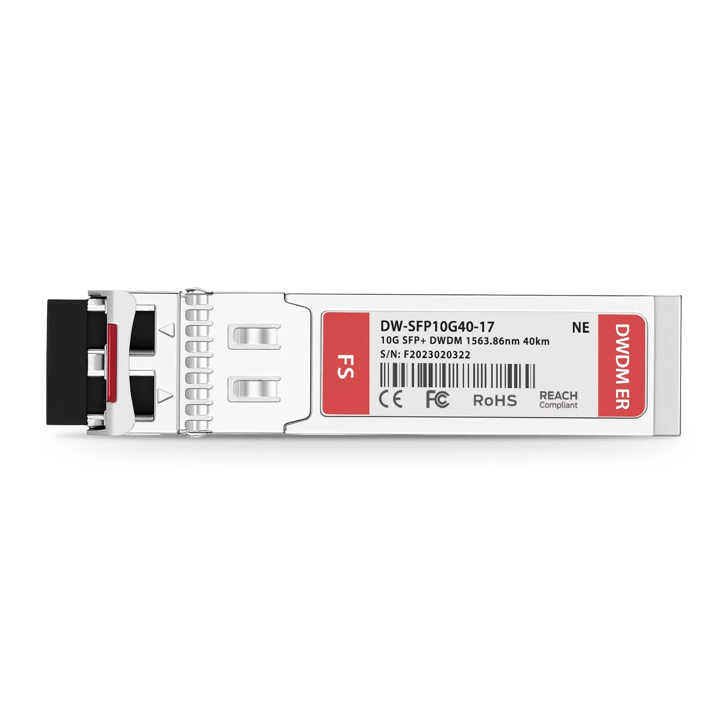 Netgear C17 DWDM-SFP10G-63.86 Compatible SFP+ 10G DWDM 1563.86nm 100GHz 40km DOM Duplex LC/UPC SMF Optical Transceiver Module for Transmission