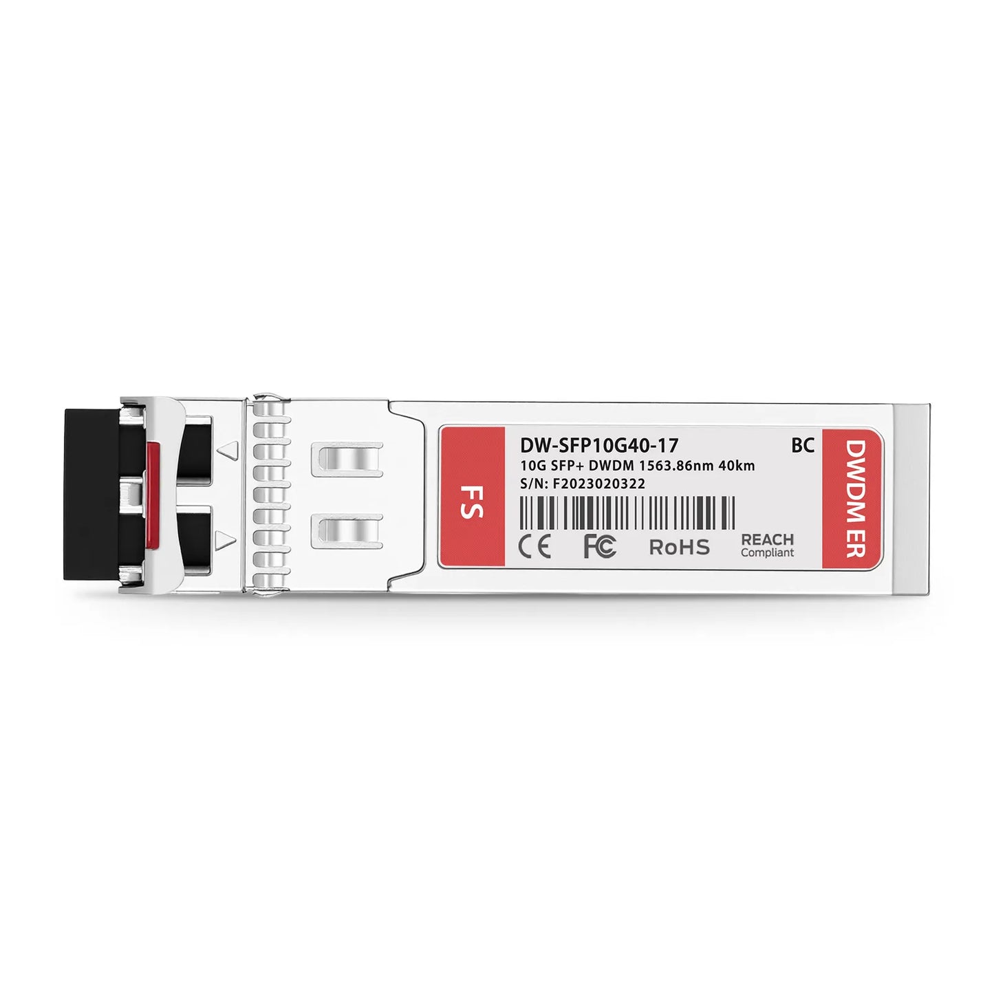 Broadcom Compatible C17 SFP+ 10G DWDM 1563.86nm 100GHz 40km DOM Duplex LC/UPC SMF Optical Transceiver Module for Transmission
