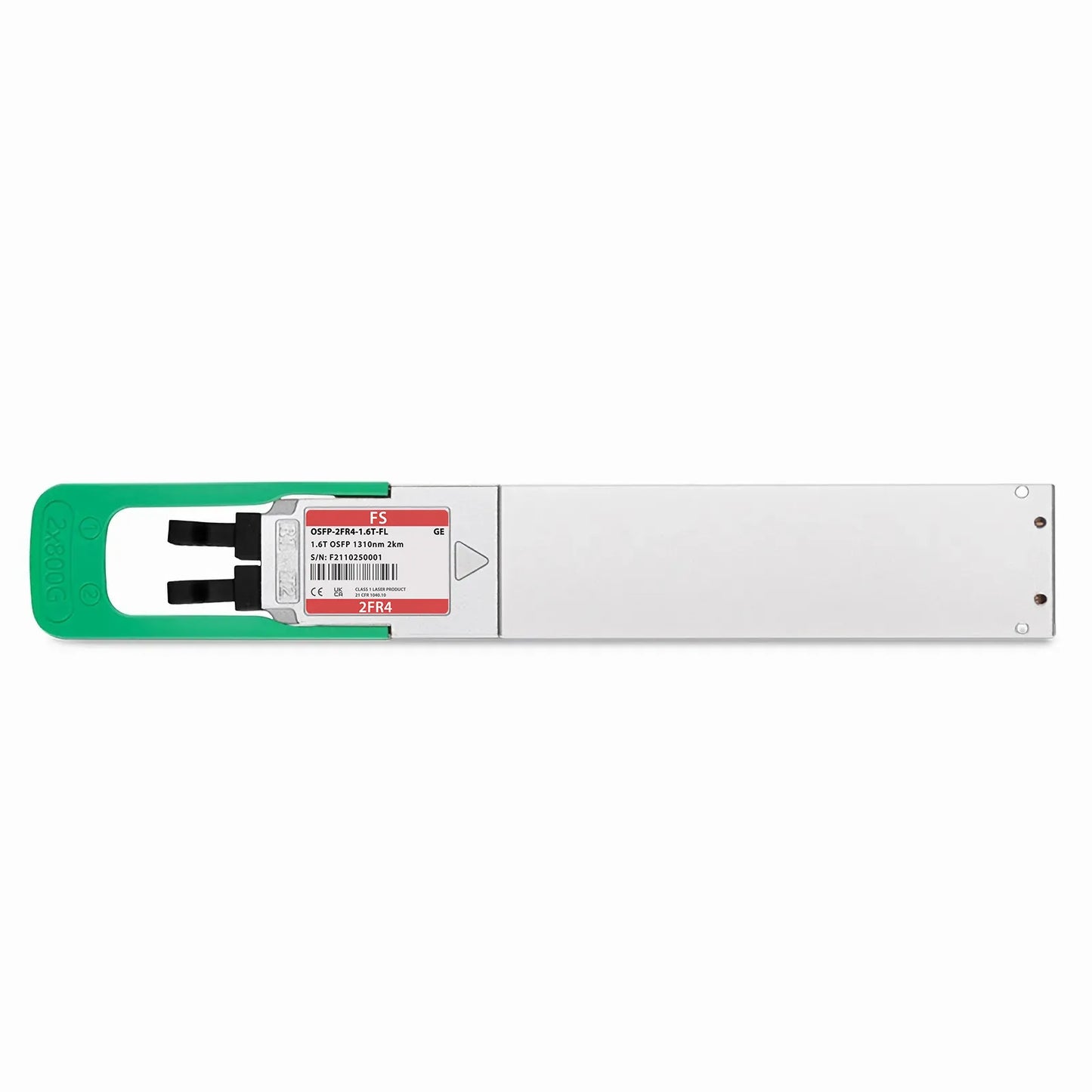Generic Compatible 1.6T 2 x FR4 OSFP224 Flat Top 8 x 200G PAM4 1310nm 2km DOM Dual Duplex LC/UPC SMF Optical Transceiver Module