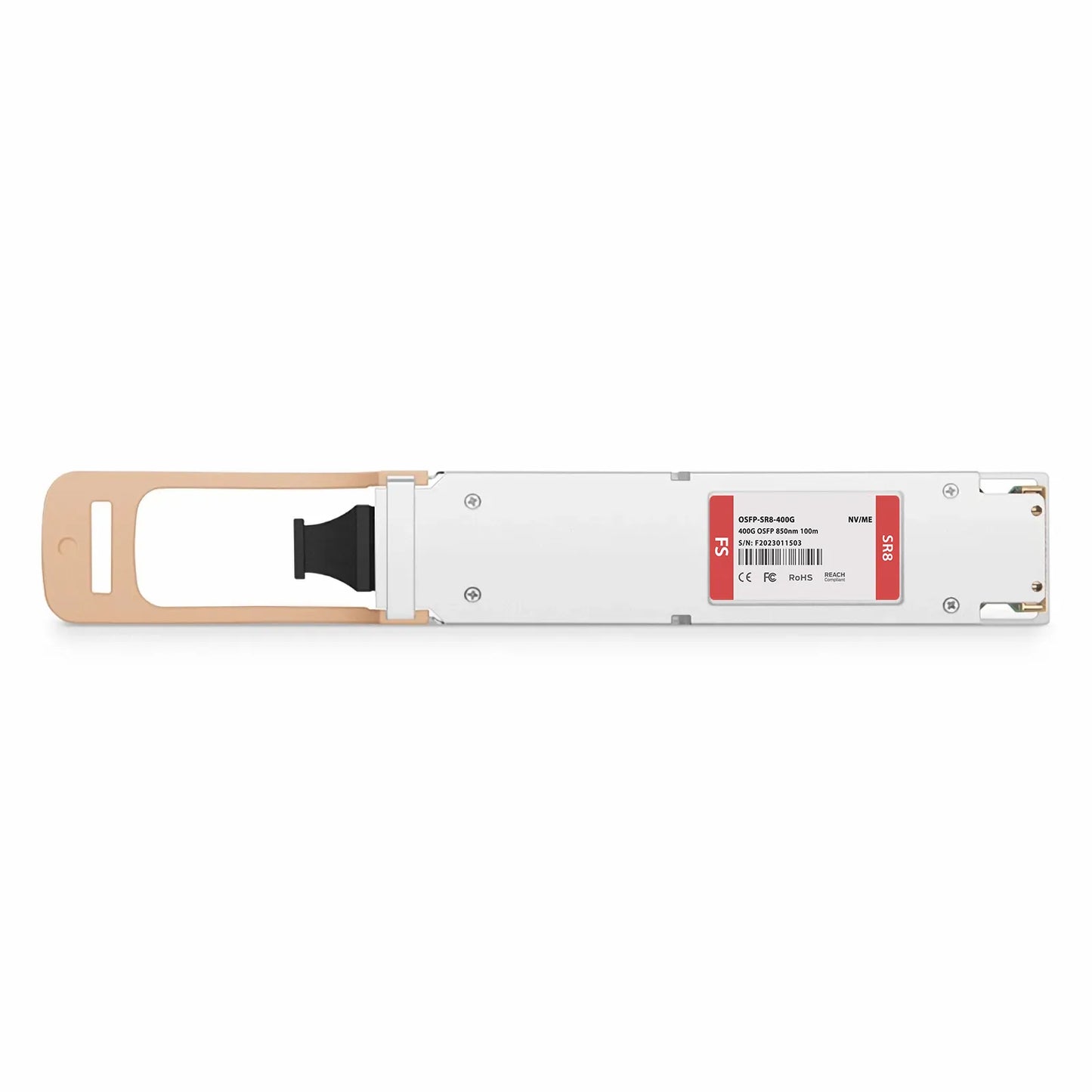 NVIDIA/Mellanox Compatible 400GBASE-SR8 OSFP Finned Top 8 x 50G PAM4 850nm 100m DOM MPO-16/APC MMF Optical Transceiver Module, Breakout to 2 × 200G-SR4