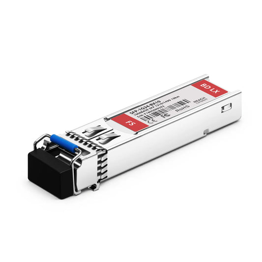 Cisco GLC-BX-U Compatible 1000BASE-BX-U SFP BiDi 1310nm-TX/1490nm-RX 10km DOM Simplex LC/UPC SMF Optical Transceiver Module
