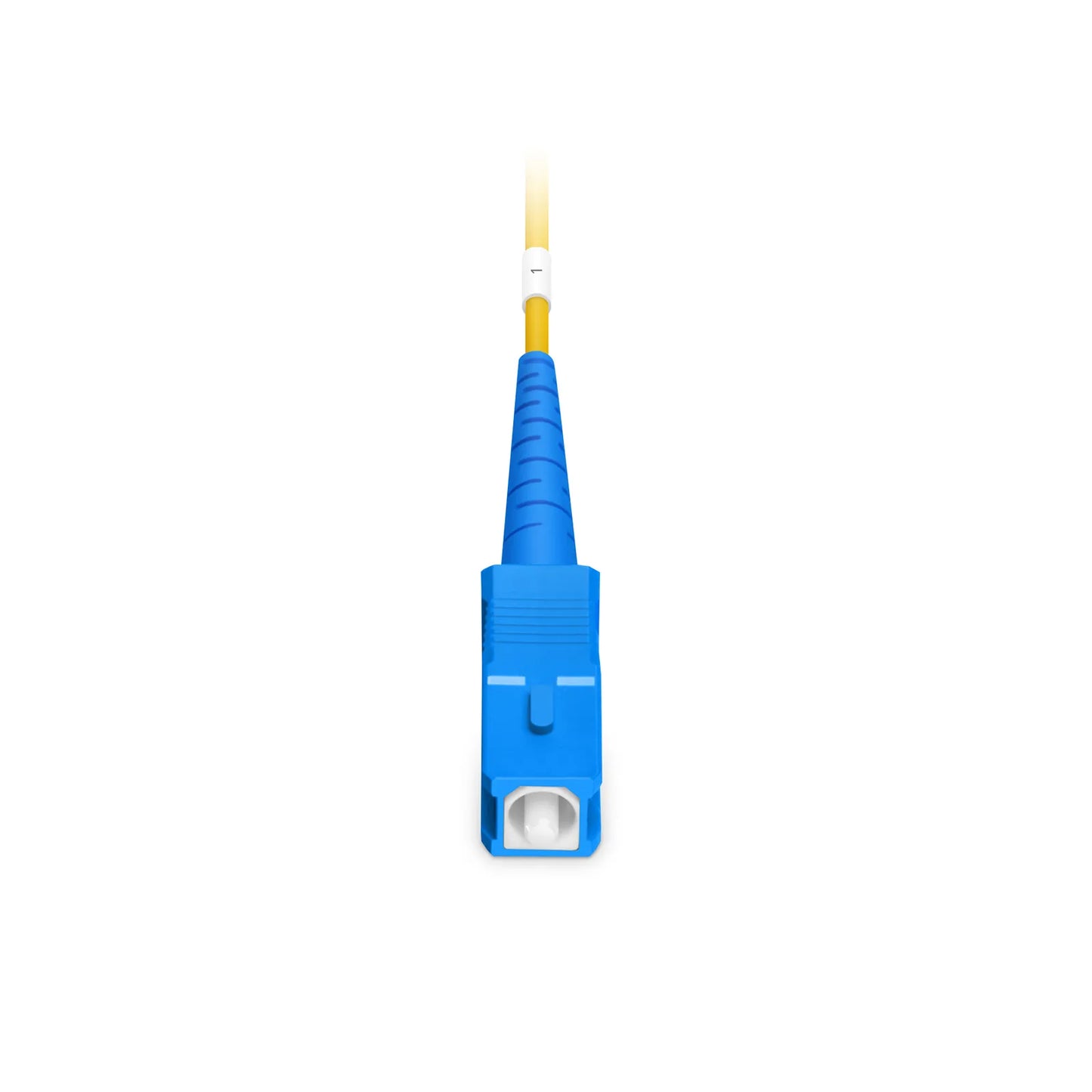 150m (492ft) Hybrid Fiber and Power Cable, Indoor, Plenum (OFNP), Single Mode (OS2), 2 Fibers, Tight-Buffered, LC UPC Simplex to SC UPC Simplex, 2 Conductors 12AWG
