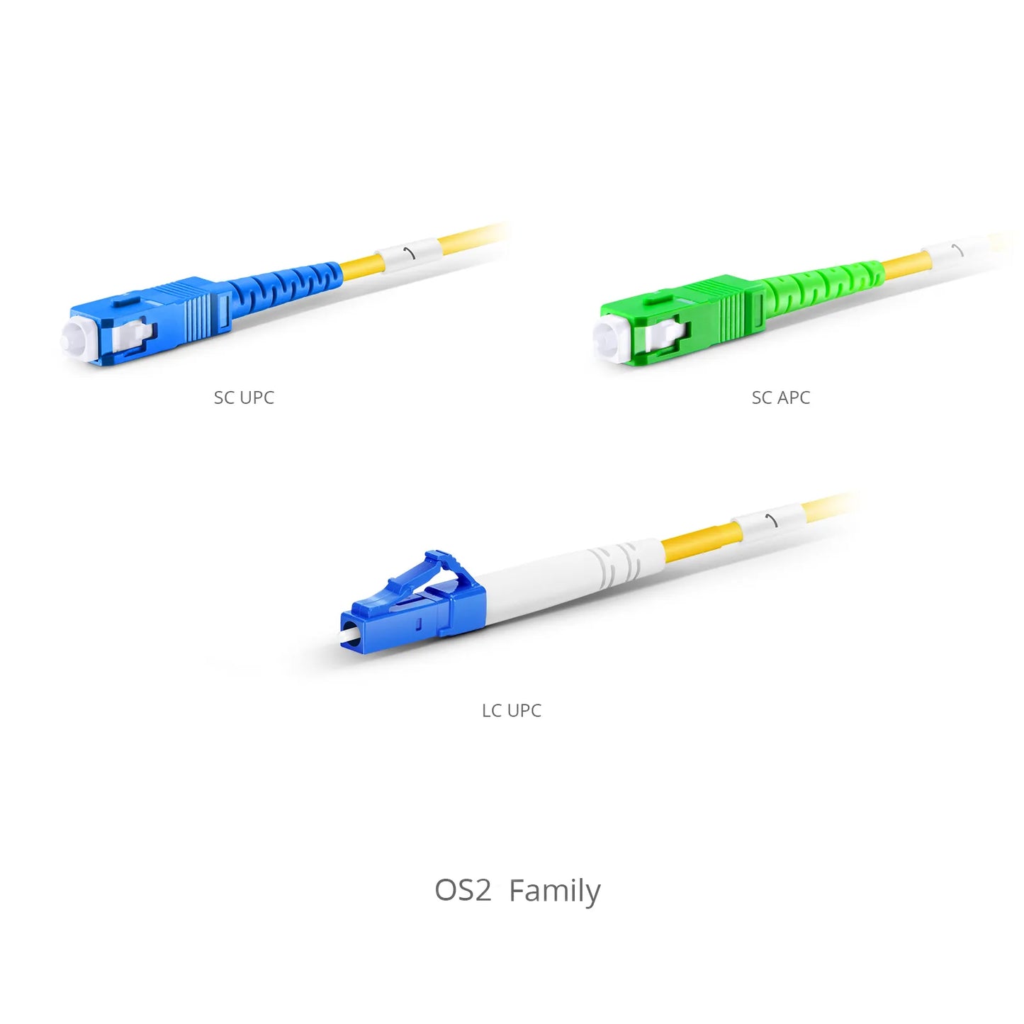 150m (492ft) Hybrid Fiber and Power Cable, Indoor, Plenum (OFNP), Single Mode (OS2), 2 Fibers, Tight-Buffered, LC UPC Simplex to LC UPC Simplex, 2 Conductors 12AWG