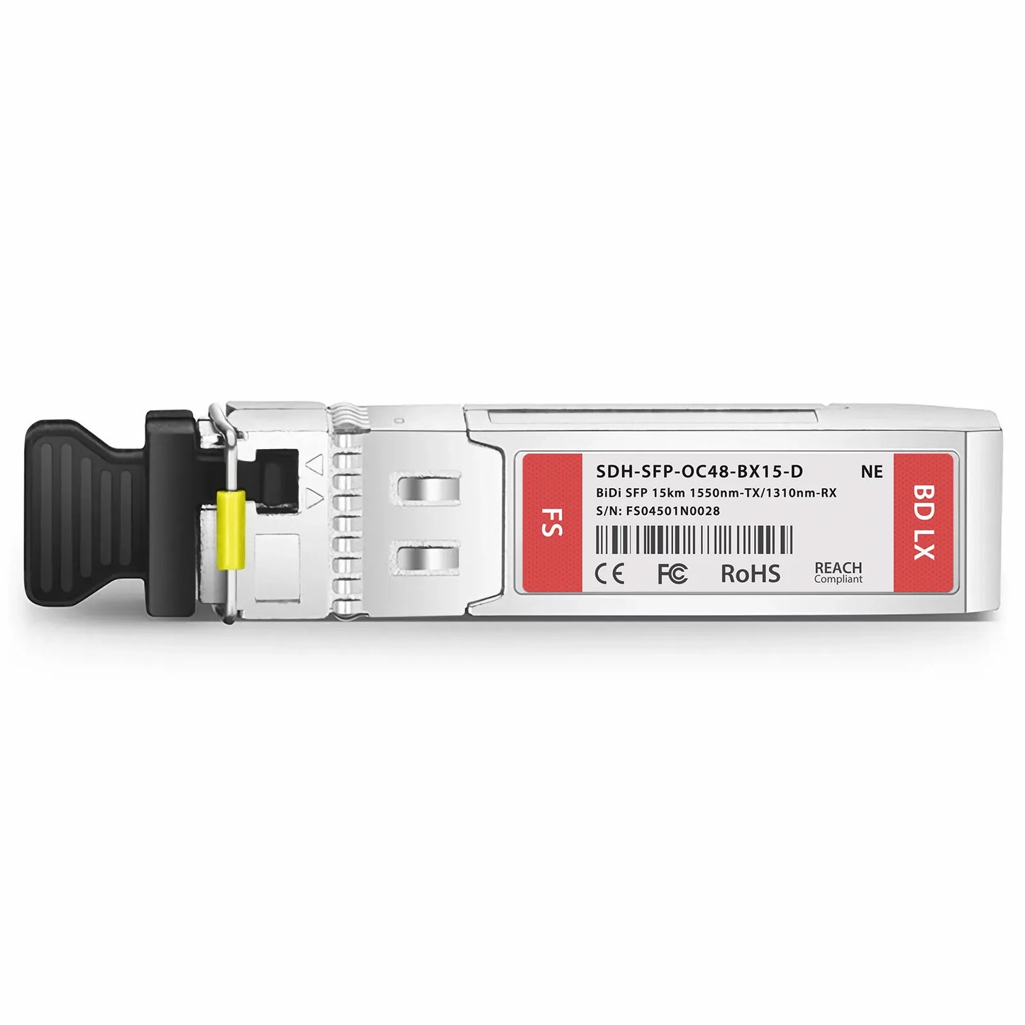 NETGEAR Compatible OC-48/STM-16 SFP BiDi 1550nm-TX/1310nm-RX 15km DOM Simplex LC SMF Optical Transceiver Module
