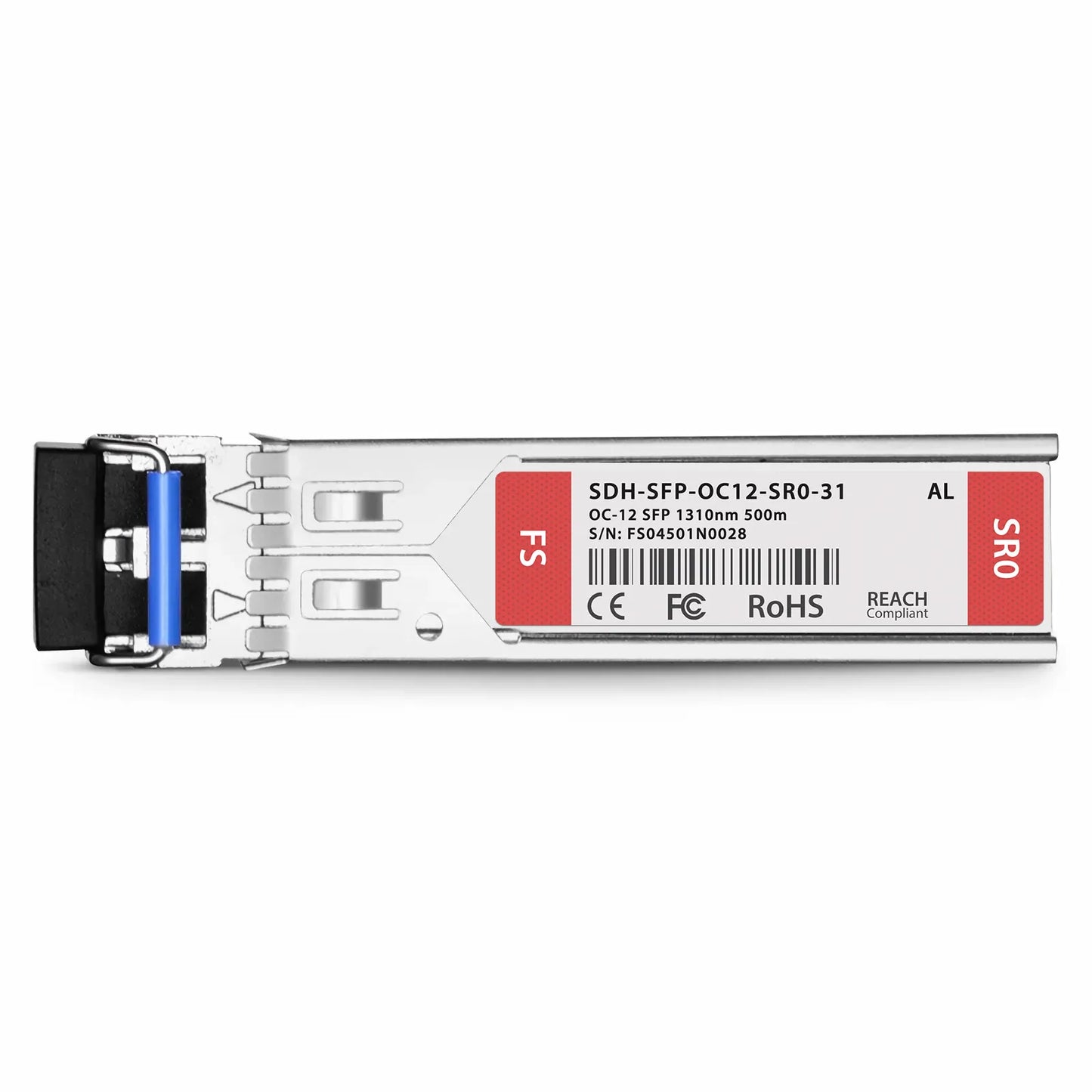 Alcatel-Lucent 3HE00039AA Compatible OC-12/STM-4 SR-0 SFP 1310nm 500m DOM Duplex LC MMF Optical Transceiver Module