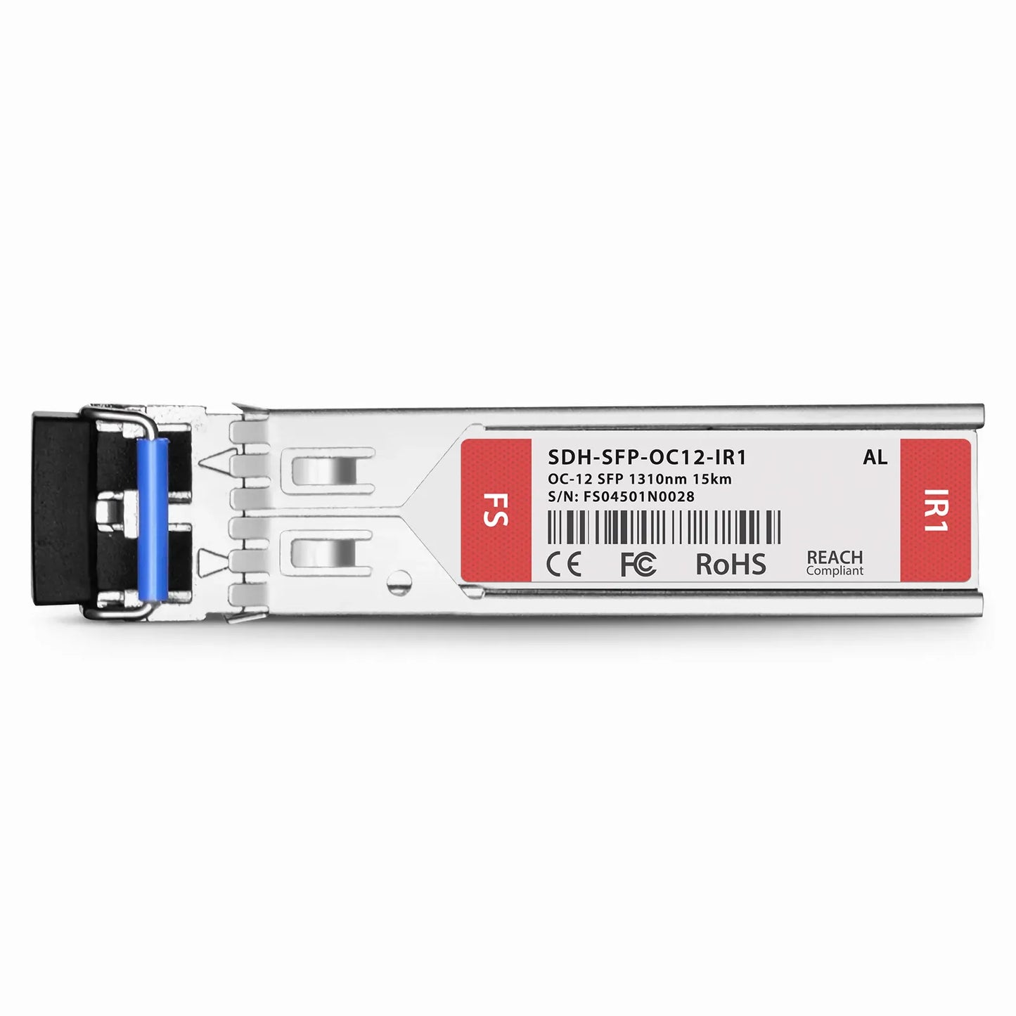 Alcatel-Lucent 3HE00041AA Compatible OC-12/STM-4 IR-1 SFP 1310nm 15km DOM Duplex LC SMF Optical Transceiver Module