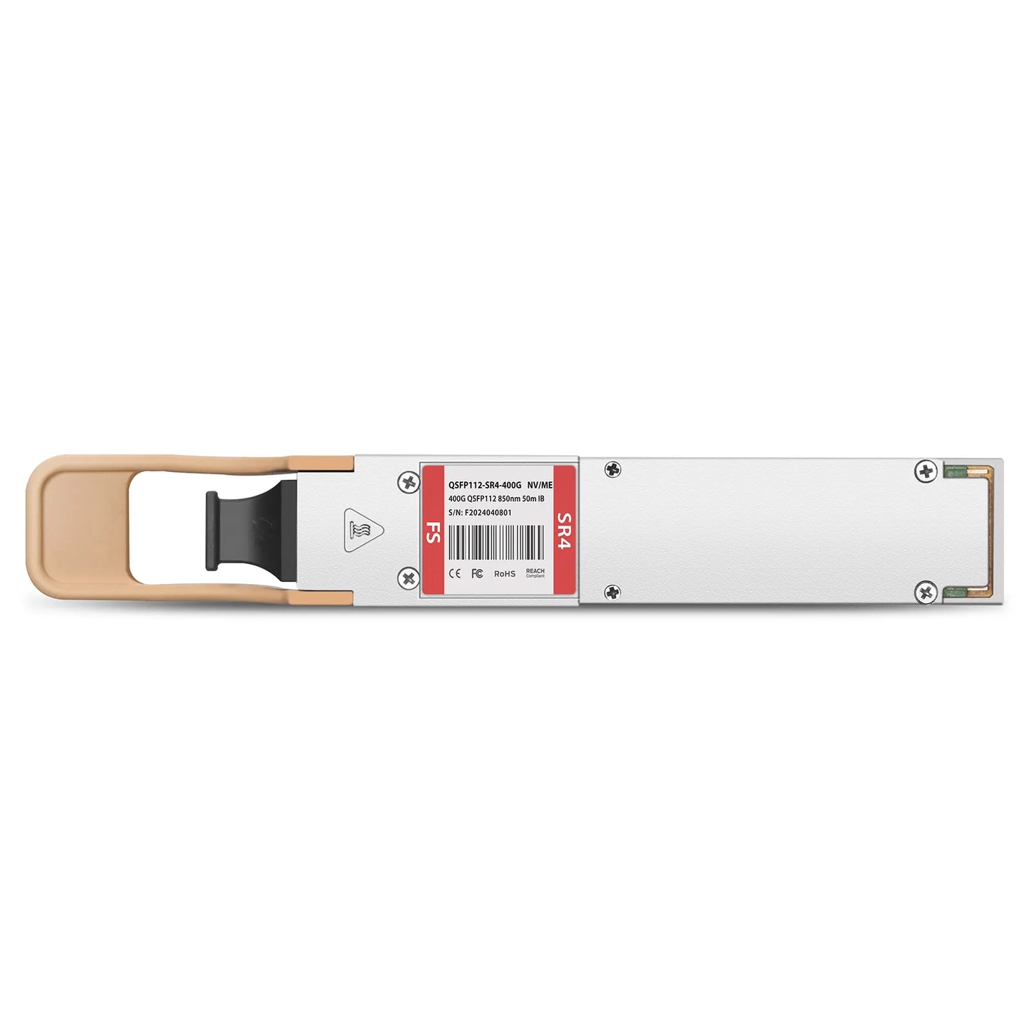 NVIDIA/Mellanox MMA1Z00-NS400 Compatible 400GBASE-SR4 QSFP112 4 x 100G PAM4 850nm 50m DOM MPO-12/APC MMF InfiniBand NDR Optical Transceiver Module for ConnectX-7 HCA