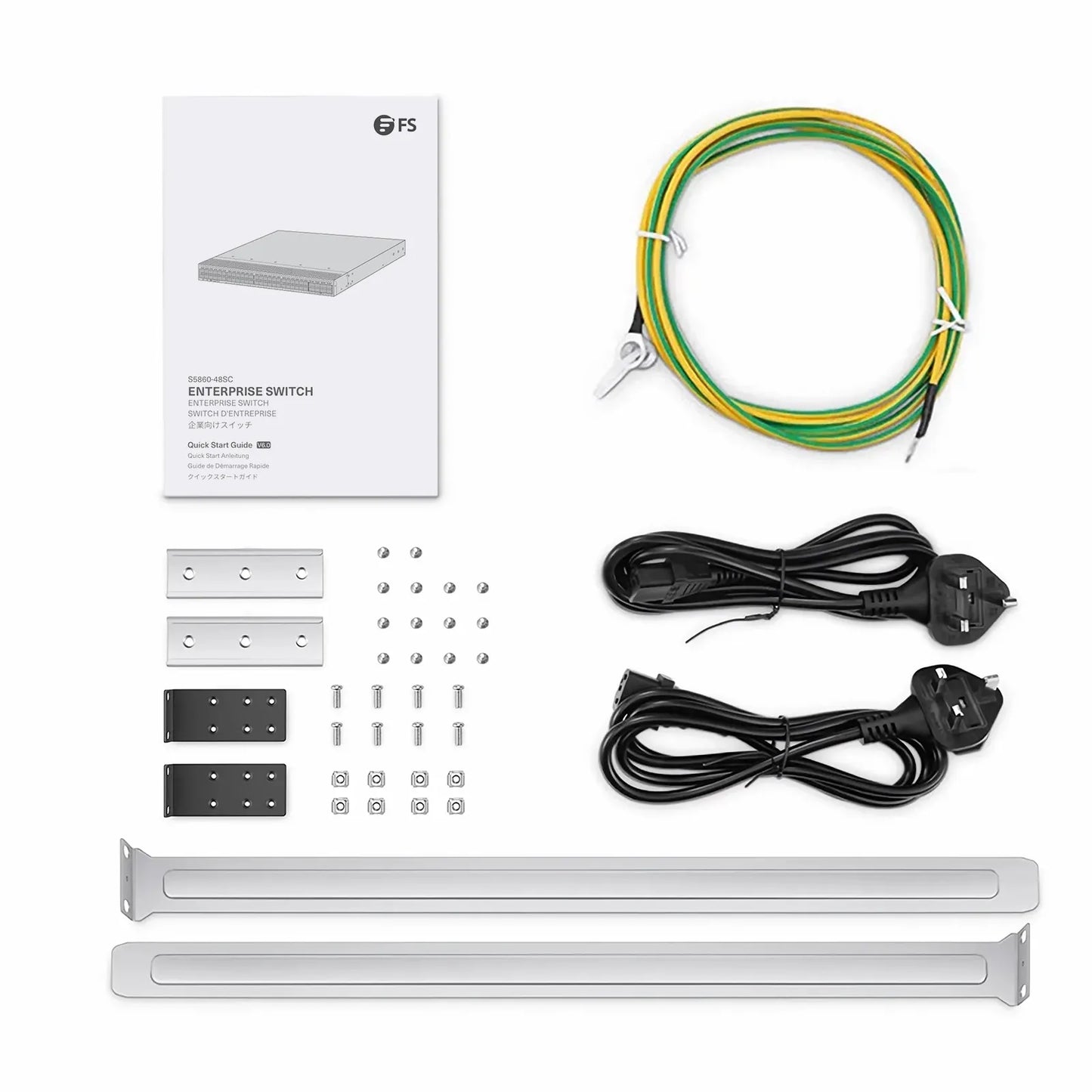 S5860-48SC, 48-Port Ethernet L3 Switch, 48 x 10Gb SFP+, with 8 x 100Gb QSFP28, Support Stacking, Broadcom Chip
