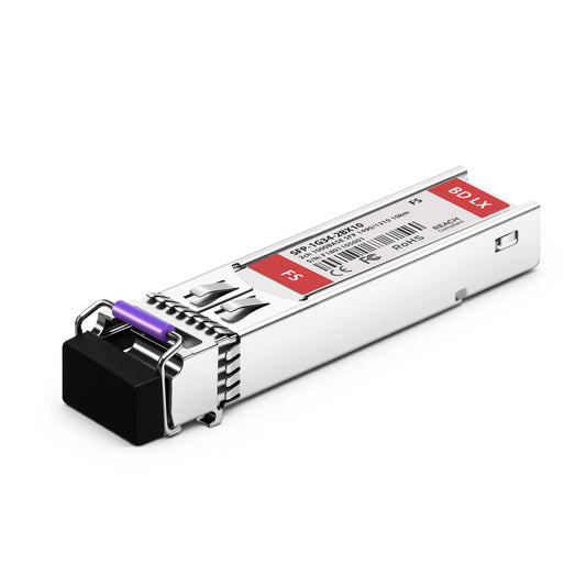 1000BASE-BX-D CSFP 2-Channel BiDi 1490nm-TX/1310nm-RX 10km DOM Duplex LC/UPC SMF Optical Transceiver Module for FS Switches