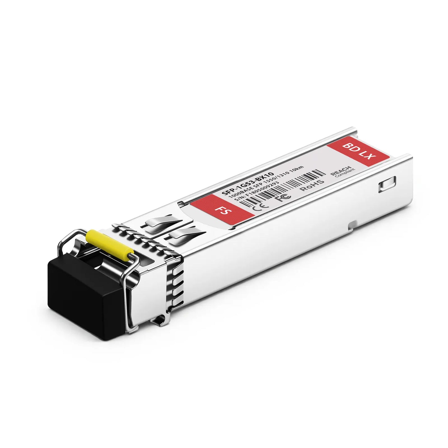Cisco GLC-BX-10D Compatible 1000BASE-BX-D SFP BiDi 1550nm-TX/1310nm-RX 10km DOM Simplex LC/UPC SMF Optical Transceiver Module