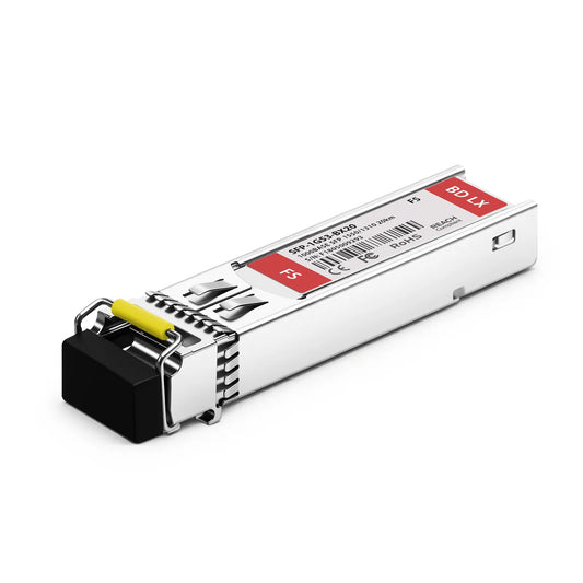 NETGEAR Compatible 1000BASE-BX-D SFP BiDi 1550nm-TX/1310nm-RX 20km DOM Simplex LC/UPC SMF Optical Transceiver Module