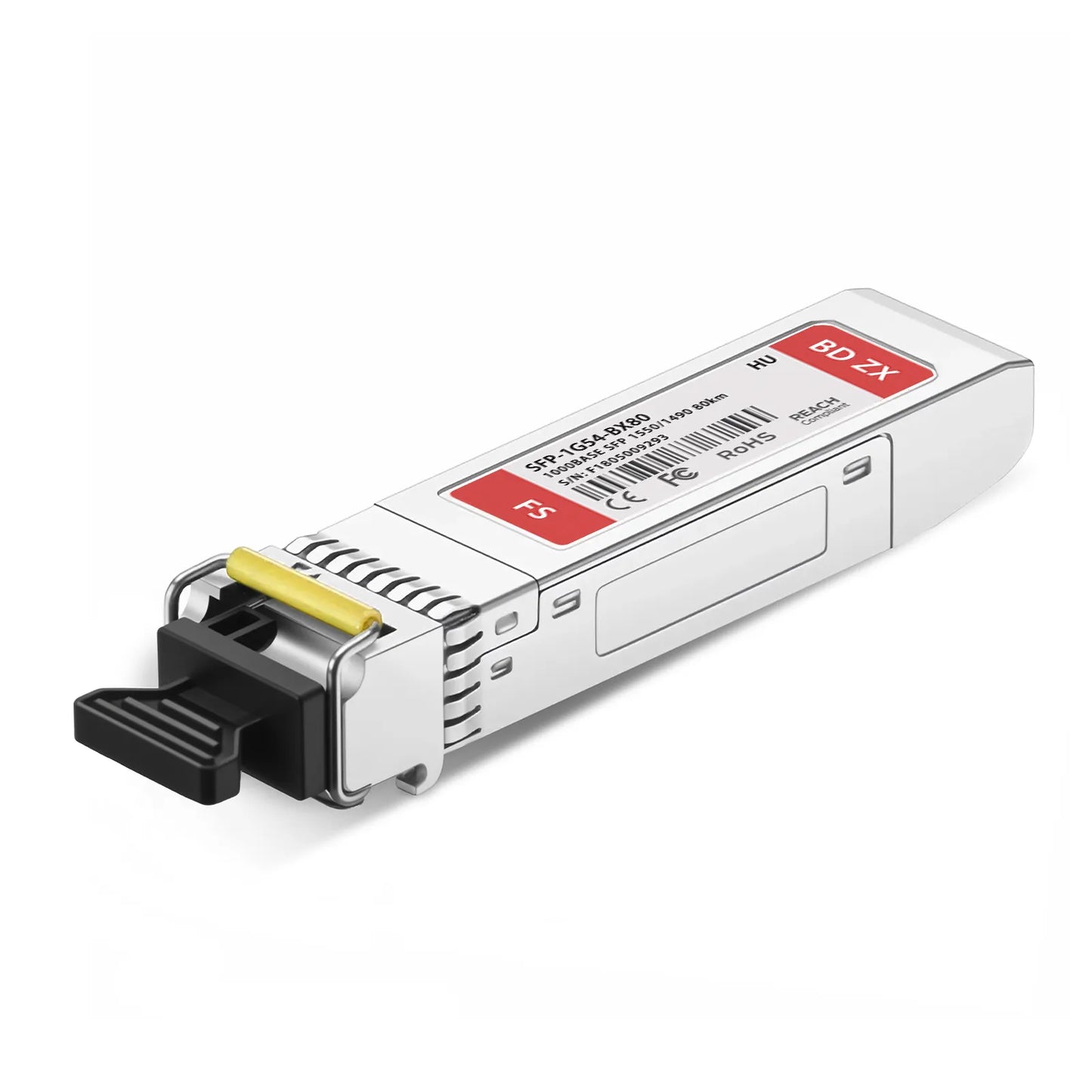 HW BiDi SFP-GE-80-SM1550-D Compatible 1000BASE-BX-D SFP BiDi 1550nm-TX/1490nm-RX 80km DOM Simplex LC/UPC SMF Optical Transceiver Module