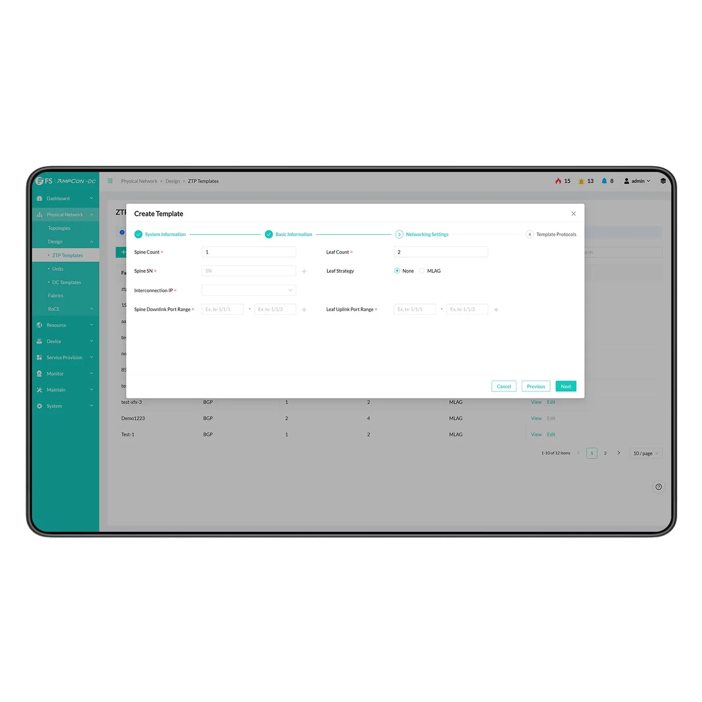 AmpCon-DC Management Platform 1/3/5-Year Subscription with Support Service for Data Center