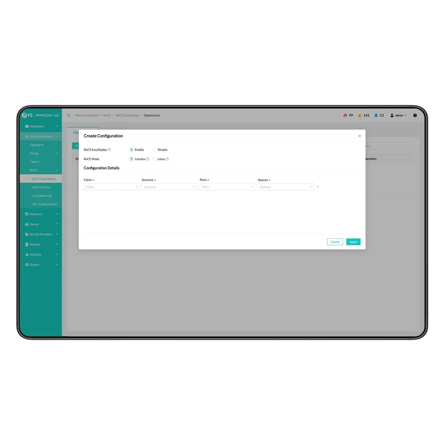 AmpCon-DC Management Platform 1/3/5-Year Subscription with Support Service for Data Center