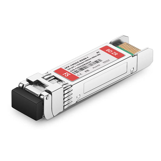 Arista Networks Compatible 10GBASE-BX BiDi SFP+ 1550nm-TX/1490nm-RX 80km DOM Simplex LC/UPC SMF Optical Transceiver Module (Industrial)