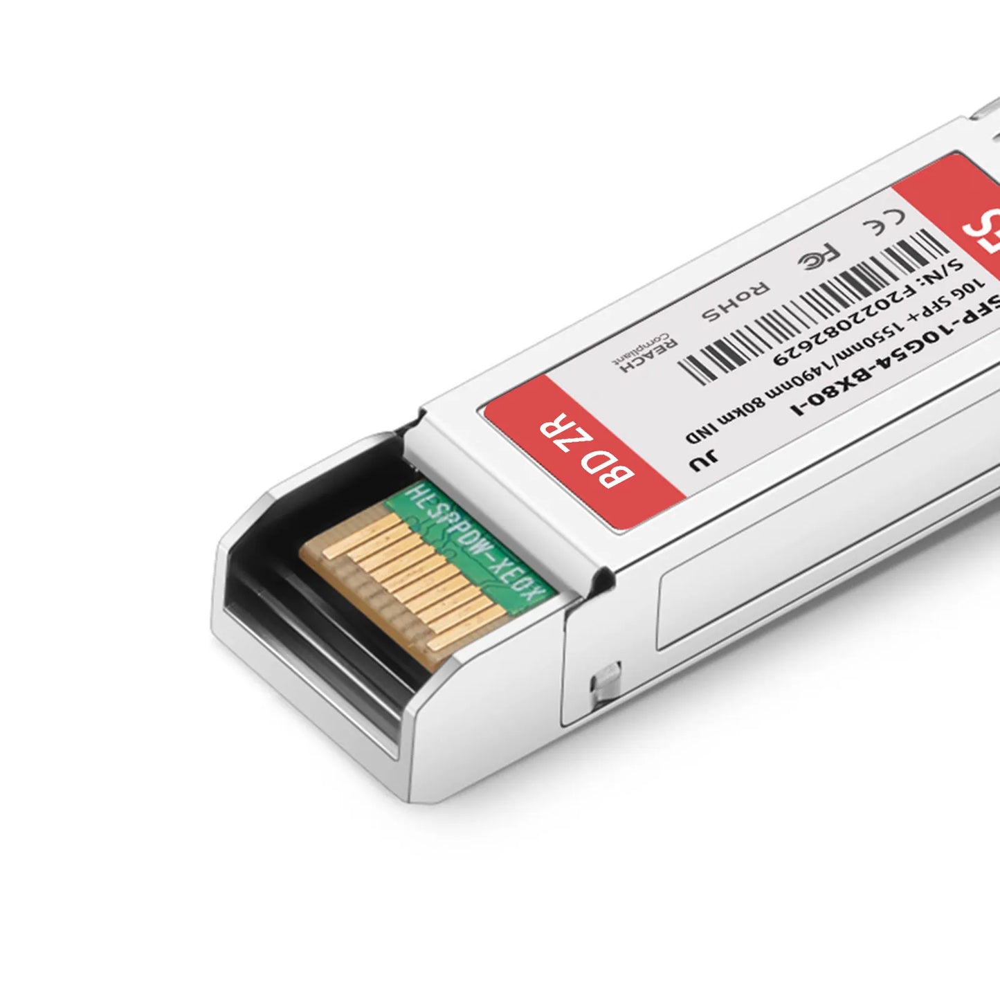 Juniper Networks EX-SFP-10GE-BX54-80-I Compatible 10GBASE BiDi SFP+ 1550nm-TX/1490nm-RX 80km DOM Simplex LC/UPC SMF Optical Transceiver Module (Industrial)