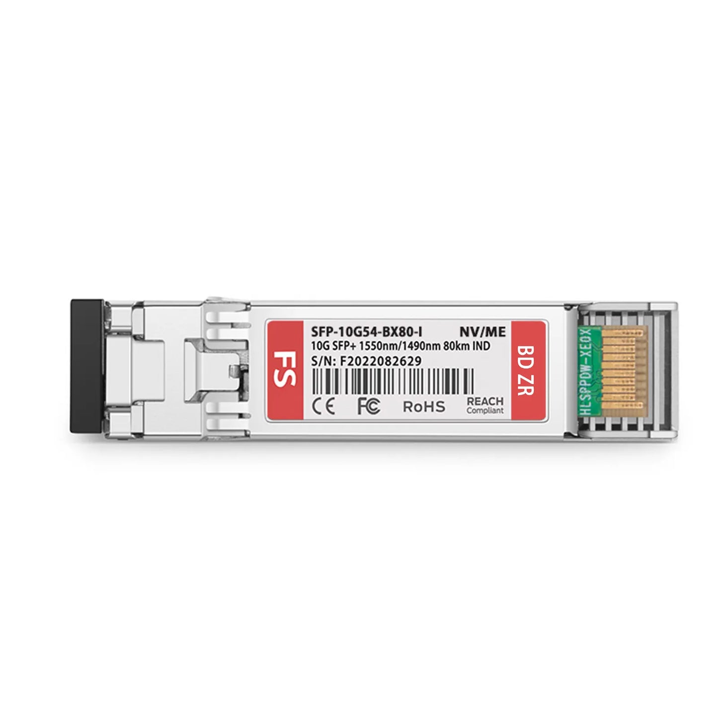 NVIDIA/Mellanox Compatible 10GBASE BiDi SFP+ 1550nm-TX/1490nm-RX 80km DOM Simplex LC/UPC SMF Ethernet Optical Transceiver Module (Industrial)
