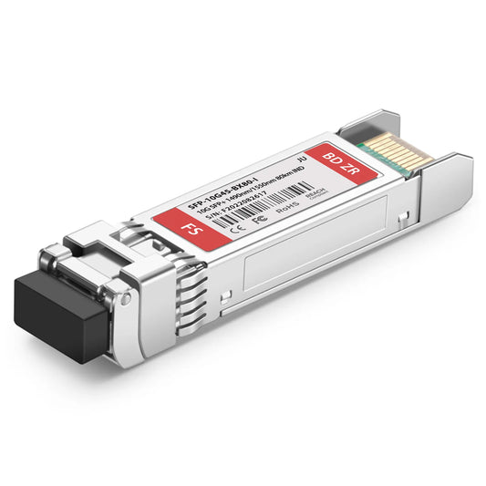 Juniper Networks EX-SFP-10GE-BX45-80-I Compatible 10GBASE BiDi SFP+ 1490nm-TX/1550nm-RX 80km DOM Simplex LC/UPC SMF Optical Transceiver Module (Industrial)