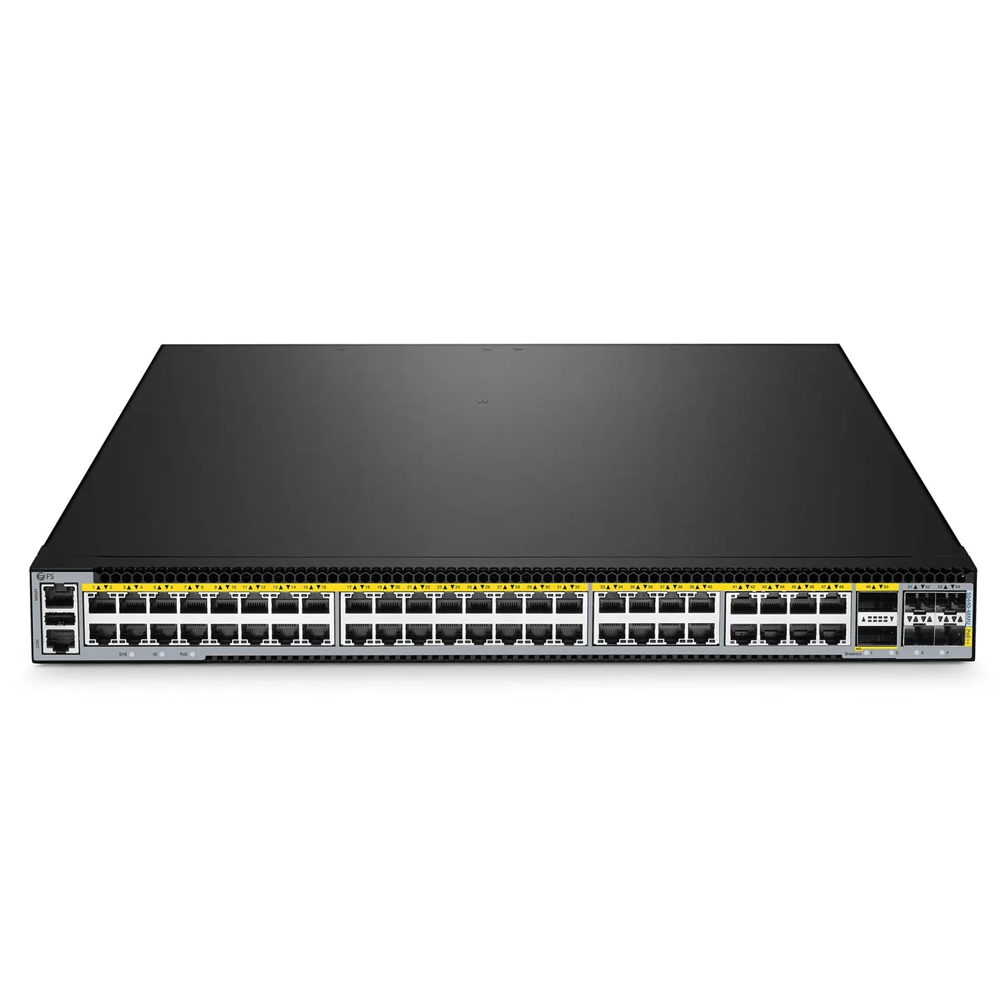 S5440-48MU, 48-Port Multi-Gigabit Ethernet L3 PoE++ Switch, 40 x 2.5Gb PoE++, 8 x 10Gb PoE++ Ports @2000W, with 4 x 25Gb SFP28 and 2 x 40Gb QSFP+ Uplinks, Support EVPN-VXLAN & MLAG