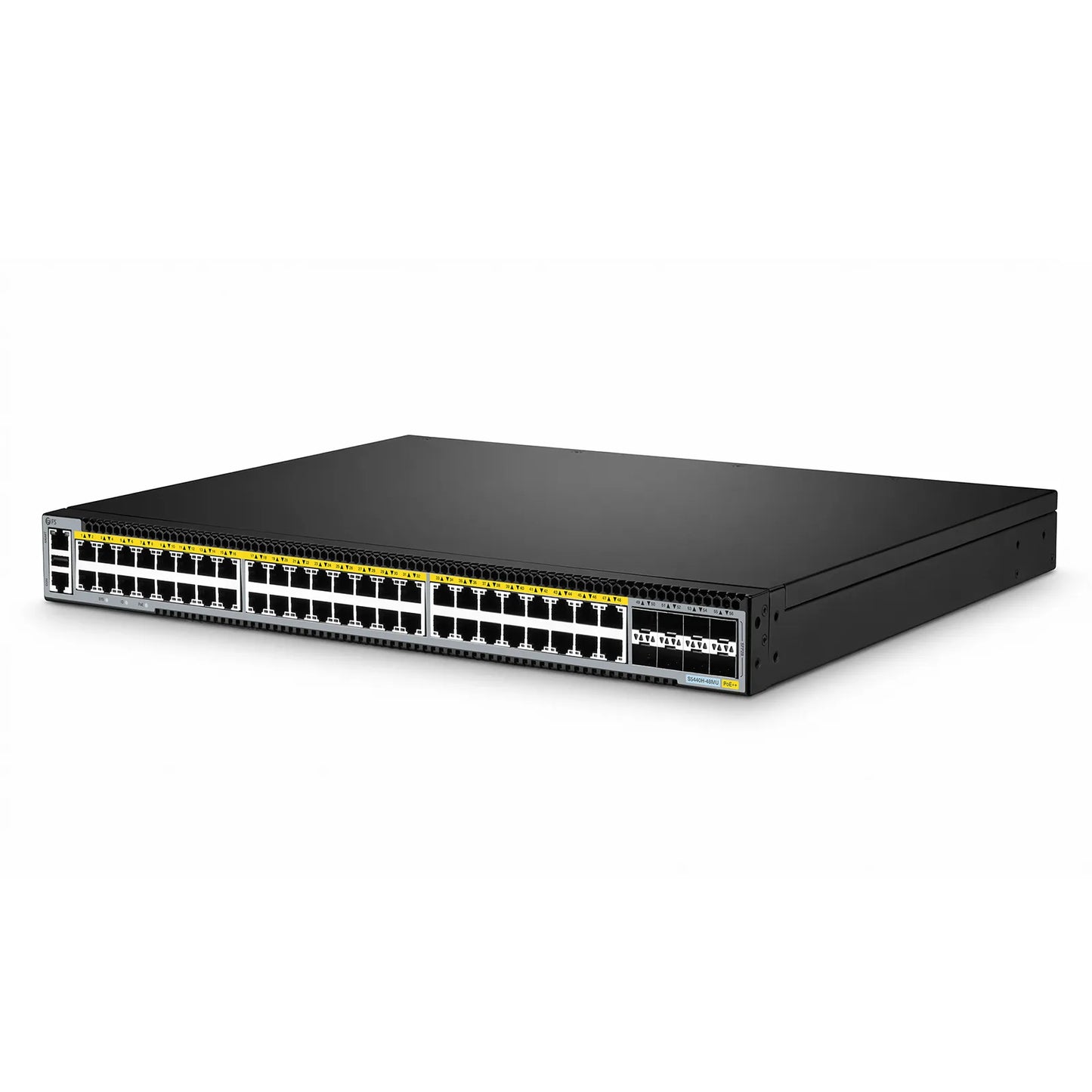 S5440H-48MU, 48-Port Gigabit Ethernet L3 PoE++ Switch, 32 x 2.5Gb PoE++, 16 x 10Gb PoE++ Ports @2000W, with 8 x 25Gb SFP28 Uplinks, Support EVPN-VXLAN & MLAG