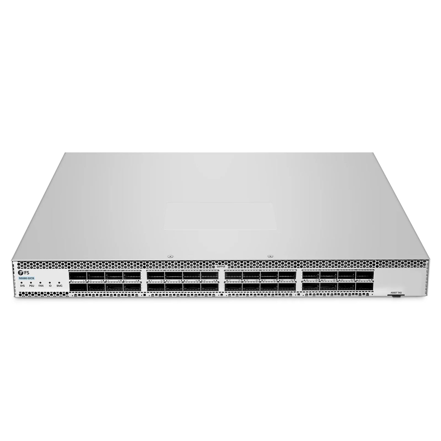 N5580-32CB, 32-Port Ethernet Data Center Switch, 32 x 100Gb QSFP28, PicOS®, Broadcom Trident 3 Chip, Front-to-Back Airflow