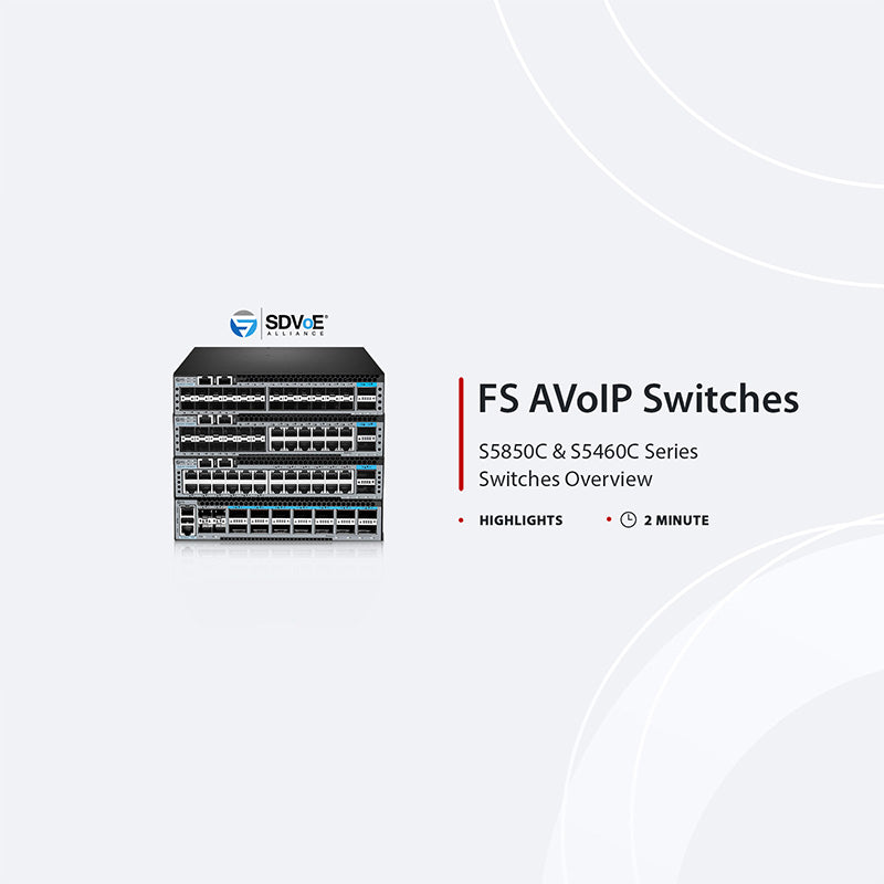 S5850C-24S2C, 24-Port Ethernet L3 Half-width Switch, 24 x 10Gb SFP+, with 2 x 100Gb QSFP28 Uplinks, AV over IP, Support MLAG