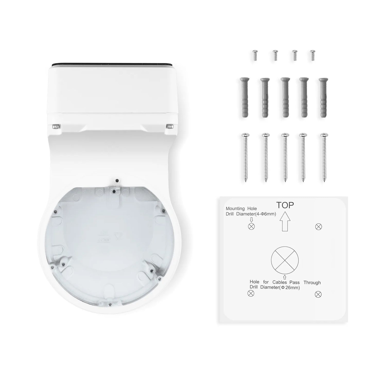 CA-WD252-V1, Outdoor Wall Mount with Junction Box for Dome Cameras