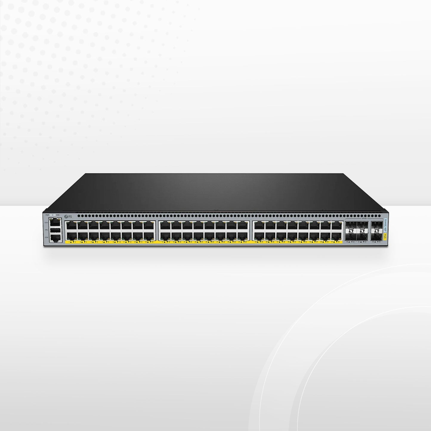 S5440L-48P, 48-Port Gigabit Ethernet L3 PoE+ Switch, 48 x PoE+ Ports @740W, with 6 x 25Gb SFP28 Uplinks, Support VXLAN & MLAG