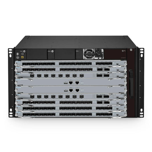 OLT7810-07, 7-Slot GPON/XG(S)-PON/Combo Chassis OLT with Standard Fan Board, 3 Power Slots, 2 MSU Control Slots and 7 Line Card Slots, Broadcom Chip (1*AC Power Supply and 1*Main Control Unit Included)