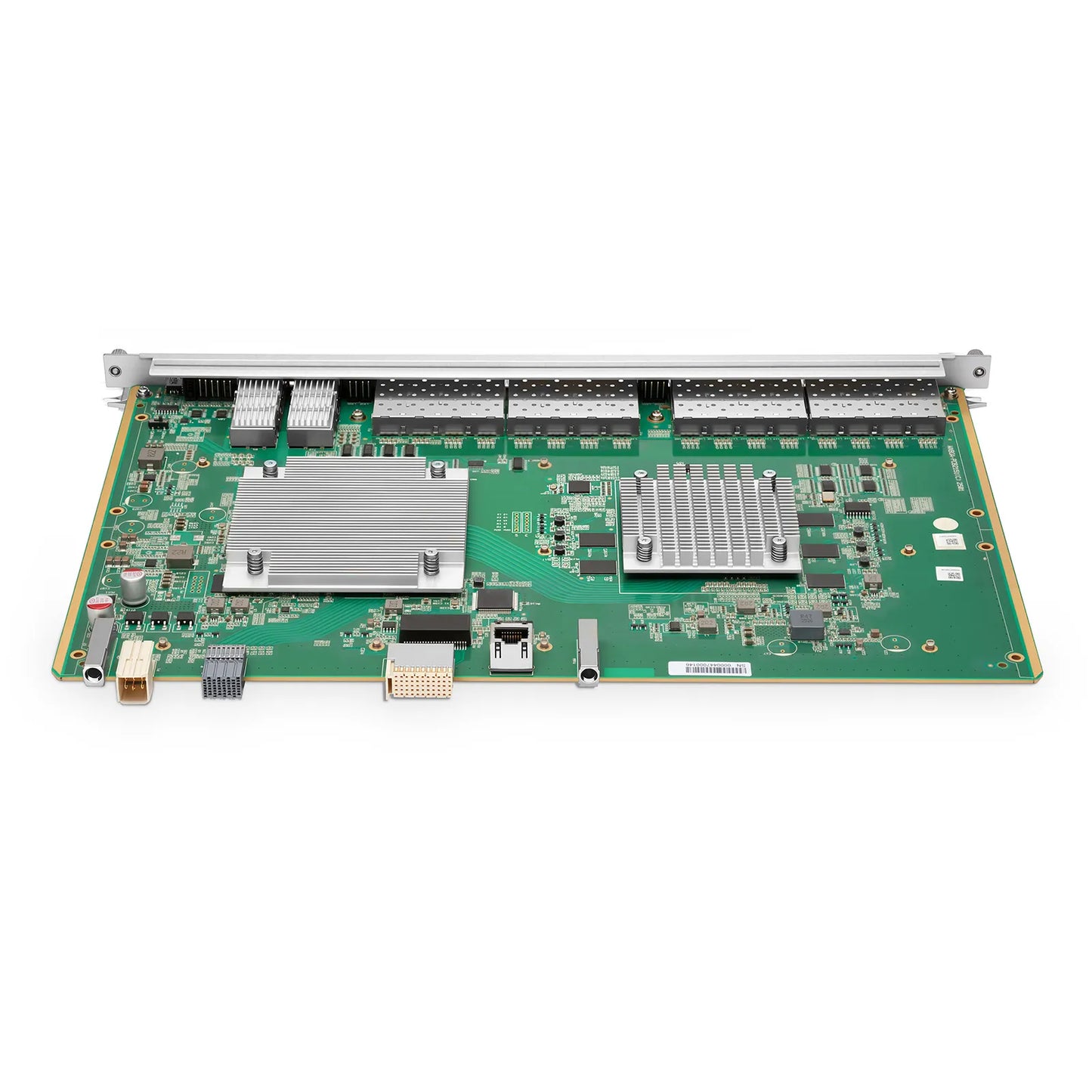 F78XGT, 16-Port XG(S)PON OLT Line Card with 16 x XG(S)PON (GPON-Compatible, Upgradable via GPON Modules), 2 x 100G QSFP28 Ports, Broadcom Chip (Without Modules)