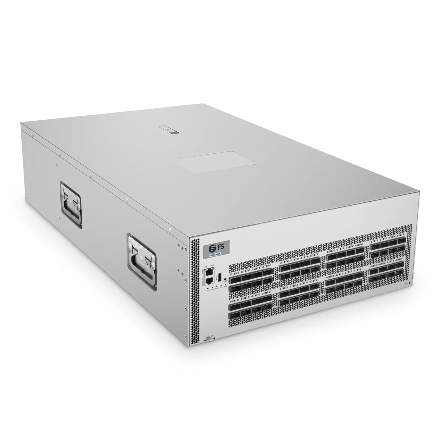 N8610-64DB, 4U, 64-Port Ethernet HPC/AI Data Center Switch, 64 x 400Gb QSFP-DD, PicOS®, Broadcom Tomahawk 4 Chip, Front-to-Back Airflow